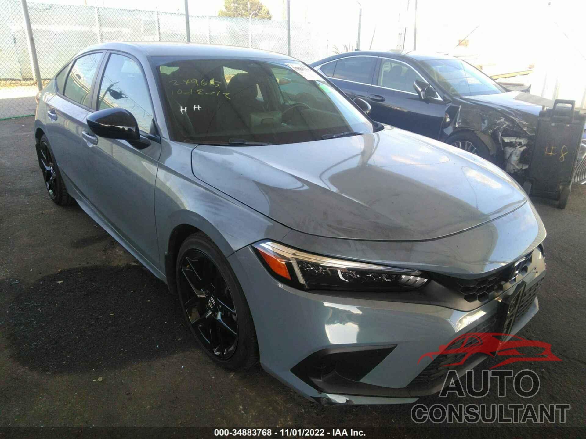HONDA CIVIC HATCHBACK 2022 - 19XFL2H86NE008240