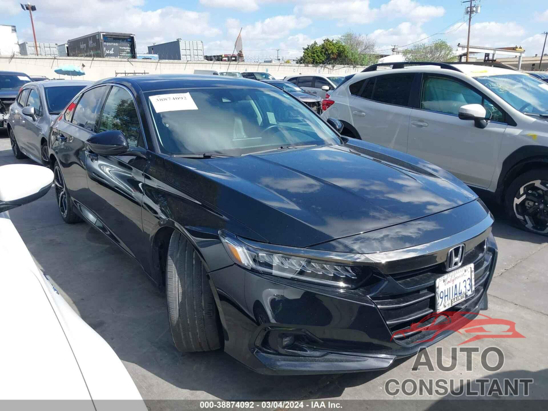 HONDA ACCORD 2021 - 1HGCV1F42MA074083