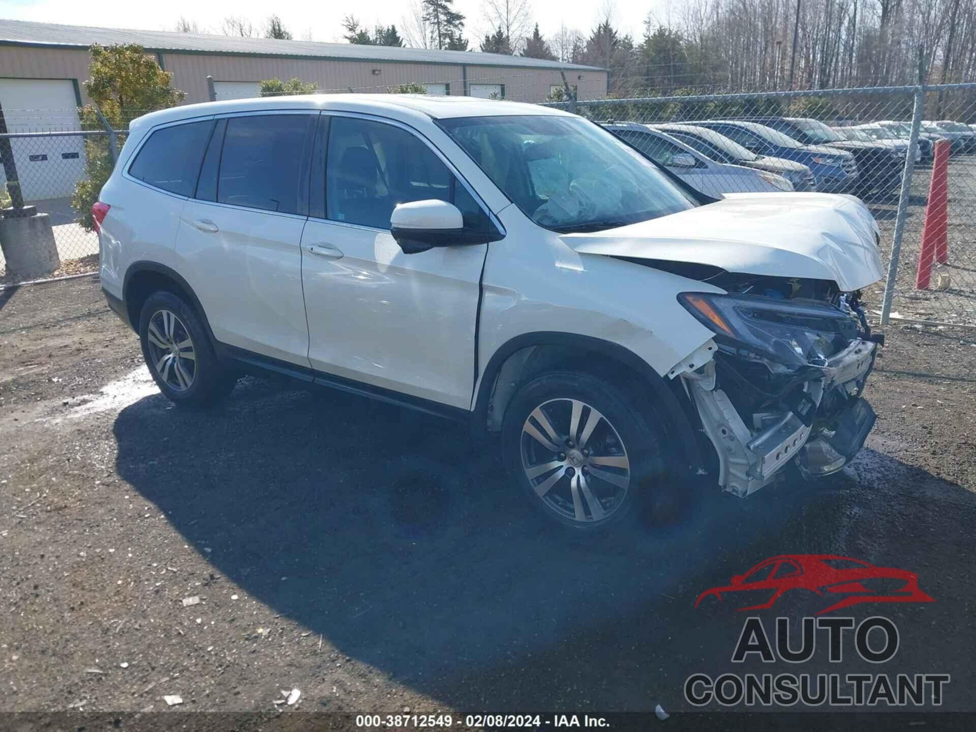 HONDA PILOT 2017 - 5FNYF6H52HB097591