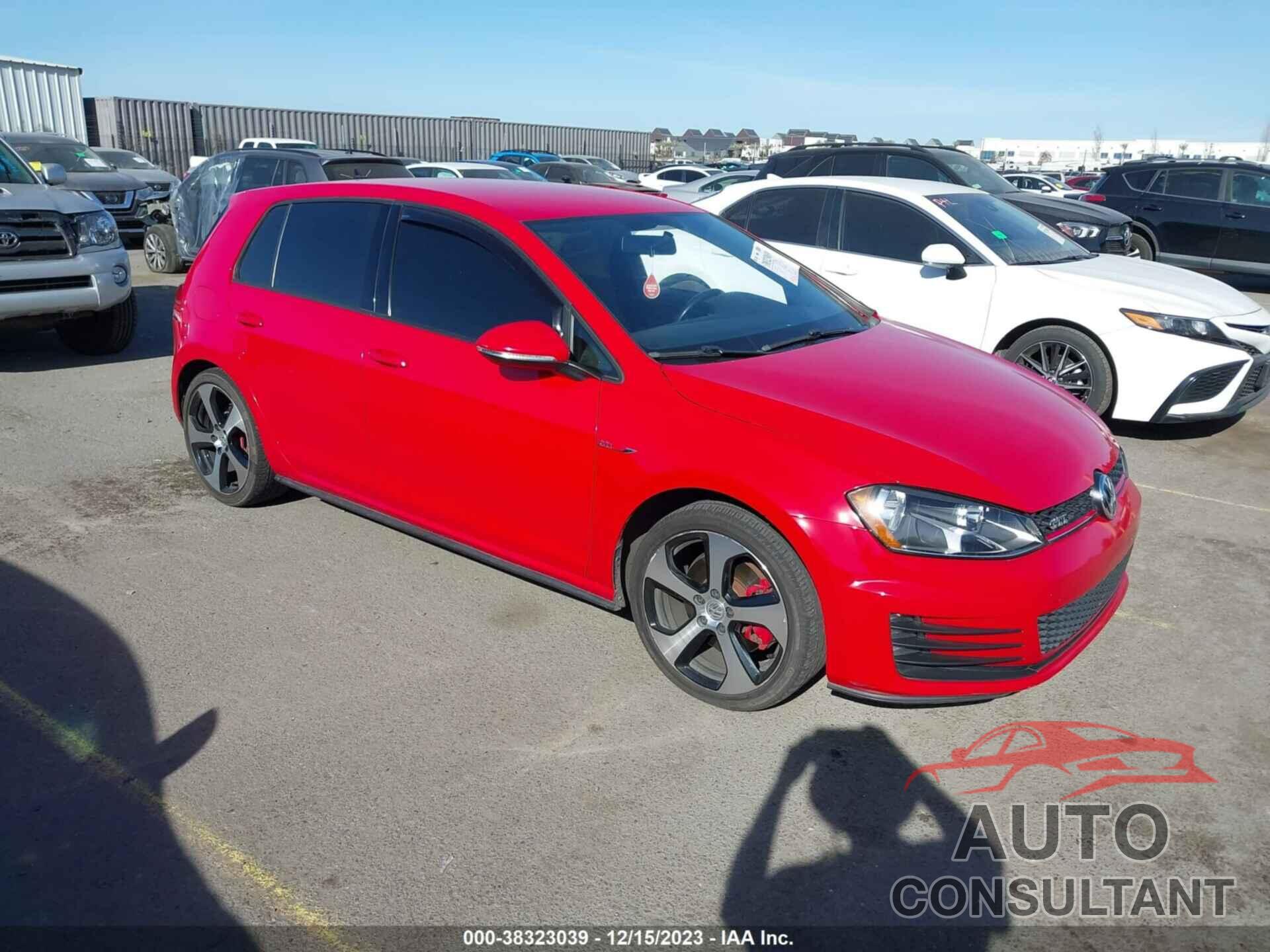 VOLKSWAGEN GOLF GTI 2016 - 3VW5T7AU7GM038448