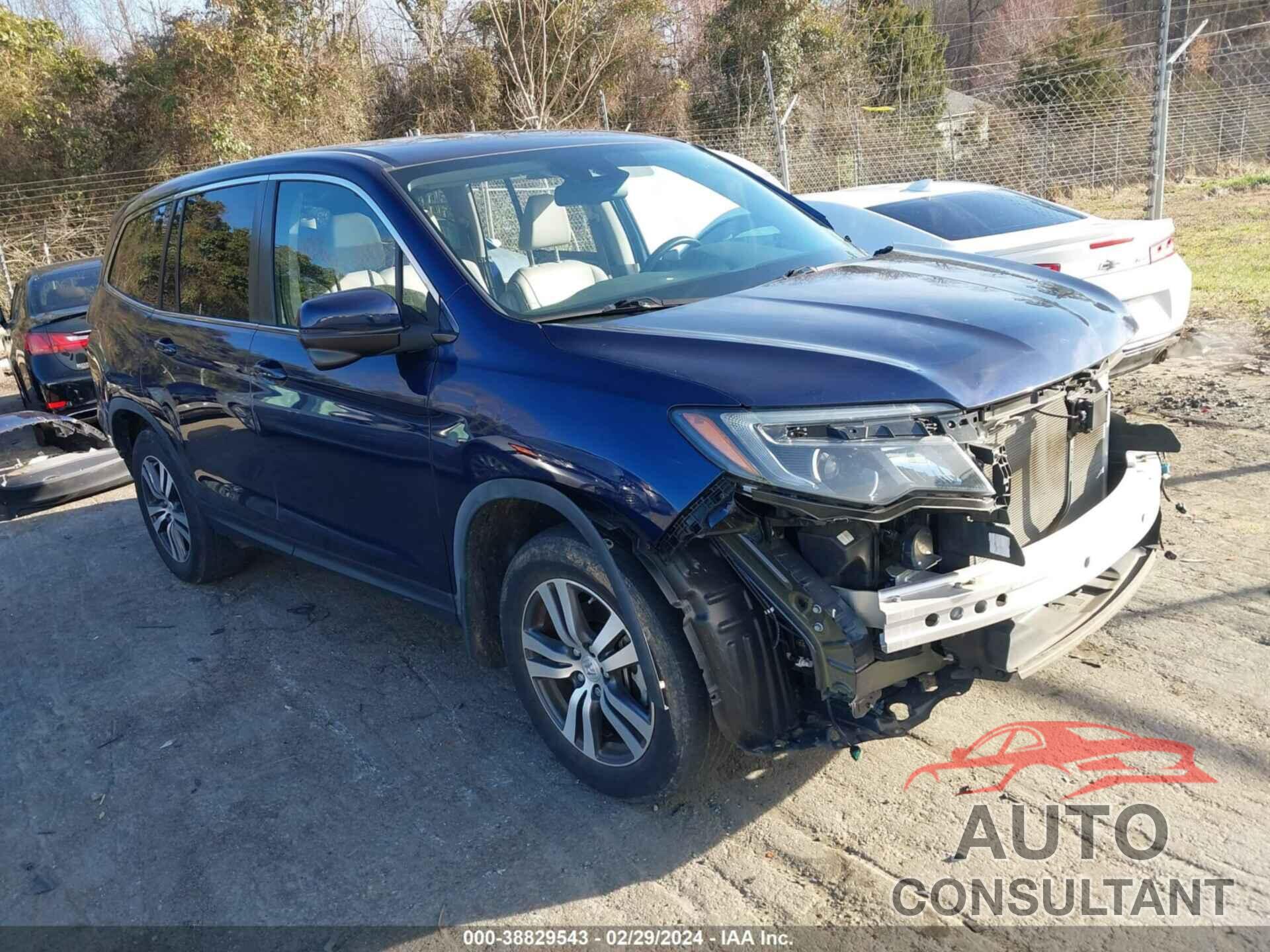 HONDA PILOT 2017 - 5FNYF5H61HB043265