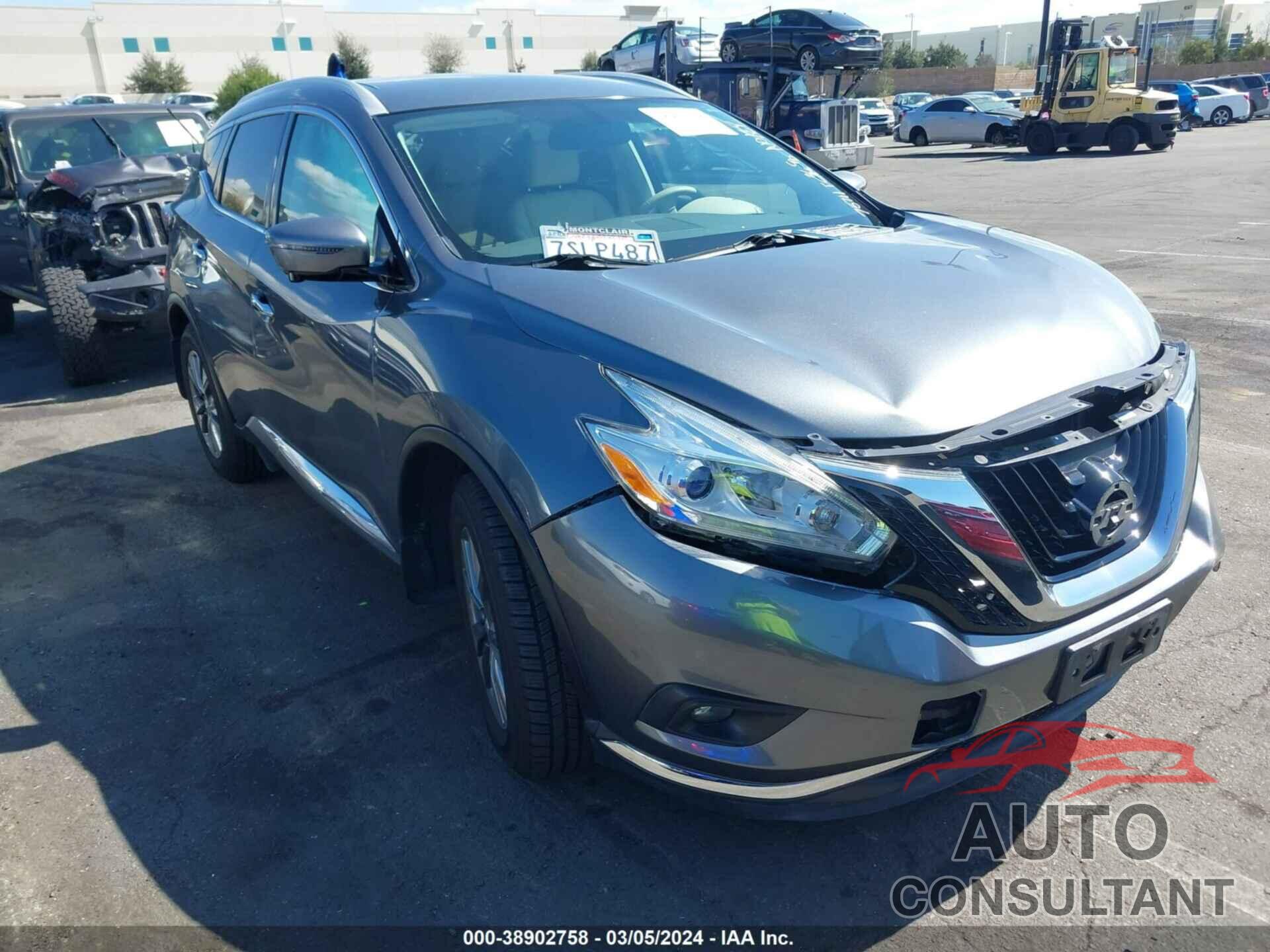 NISSAN MURANO 2016 - 5N1AZ2MG4GN112886