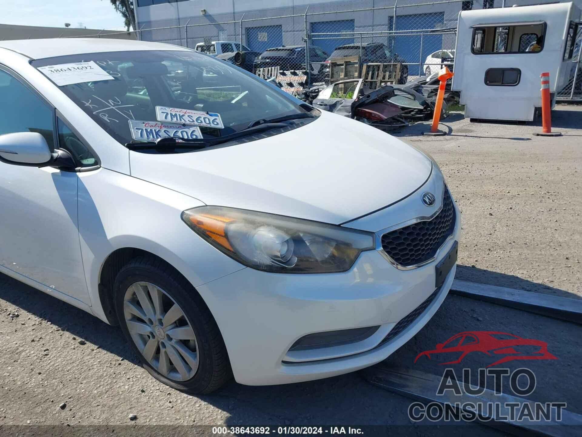 KIA FORTE 2016 - KNAFX4A63G5441468