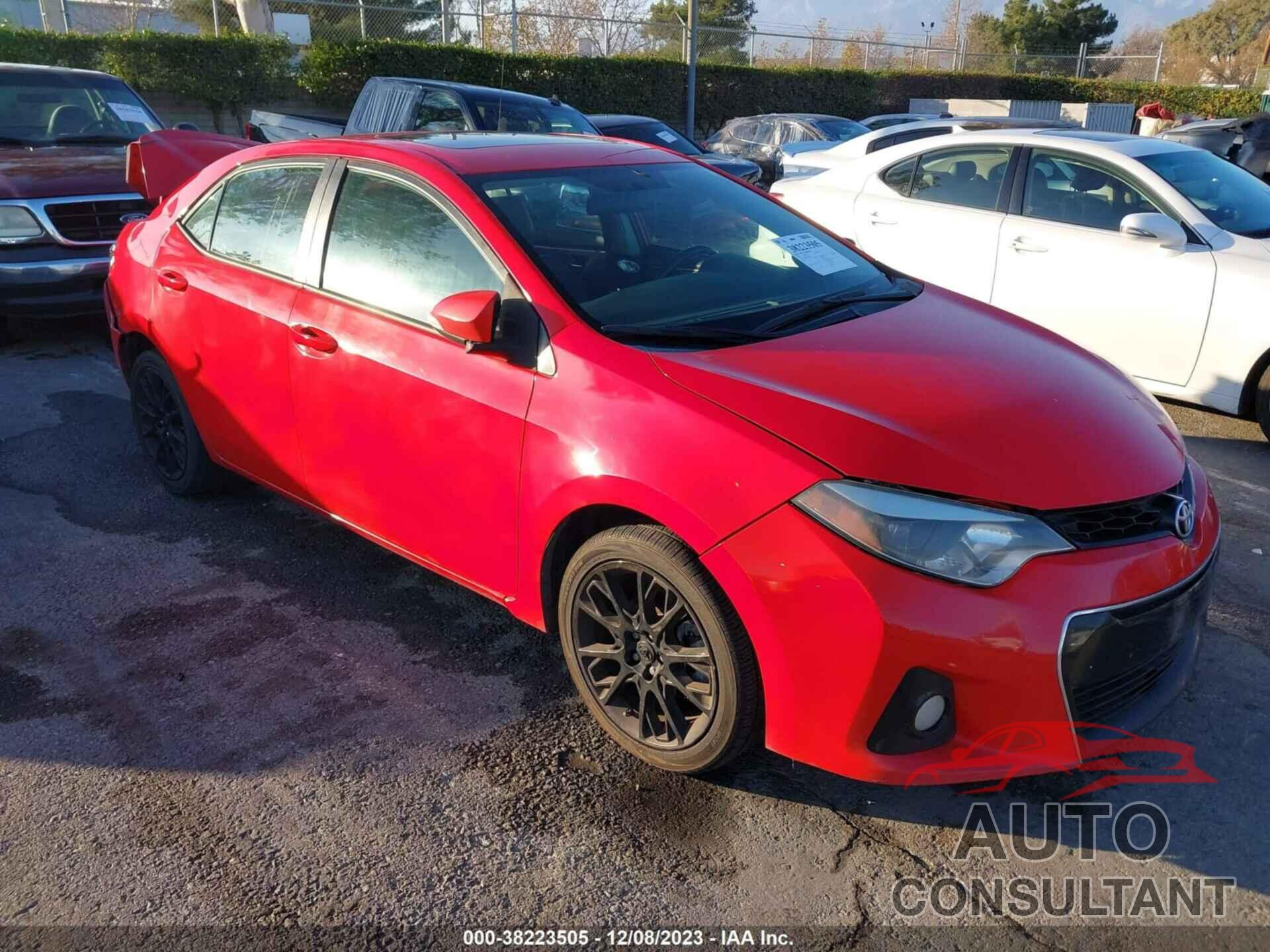 TOYOTA COROLLA 2016 - 2T1BURHE5GC593307