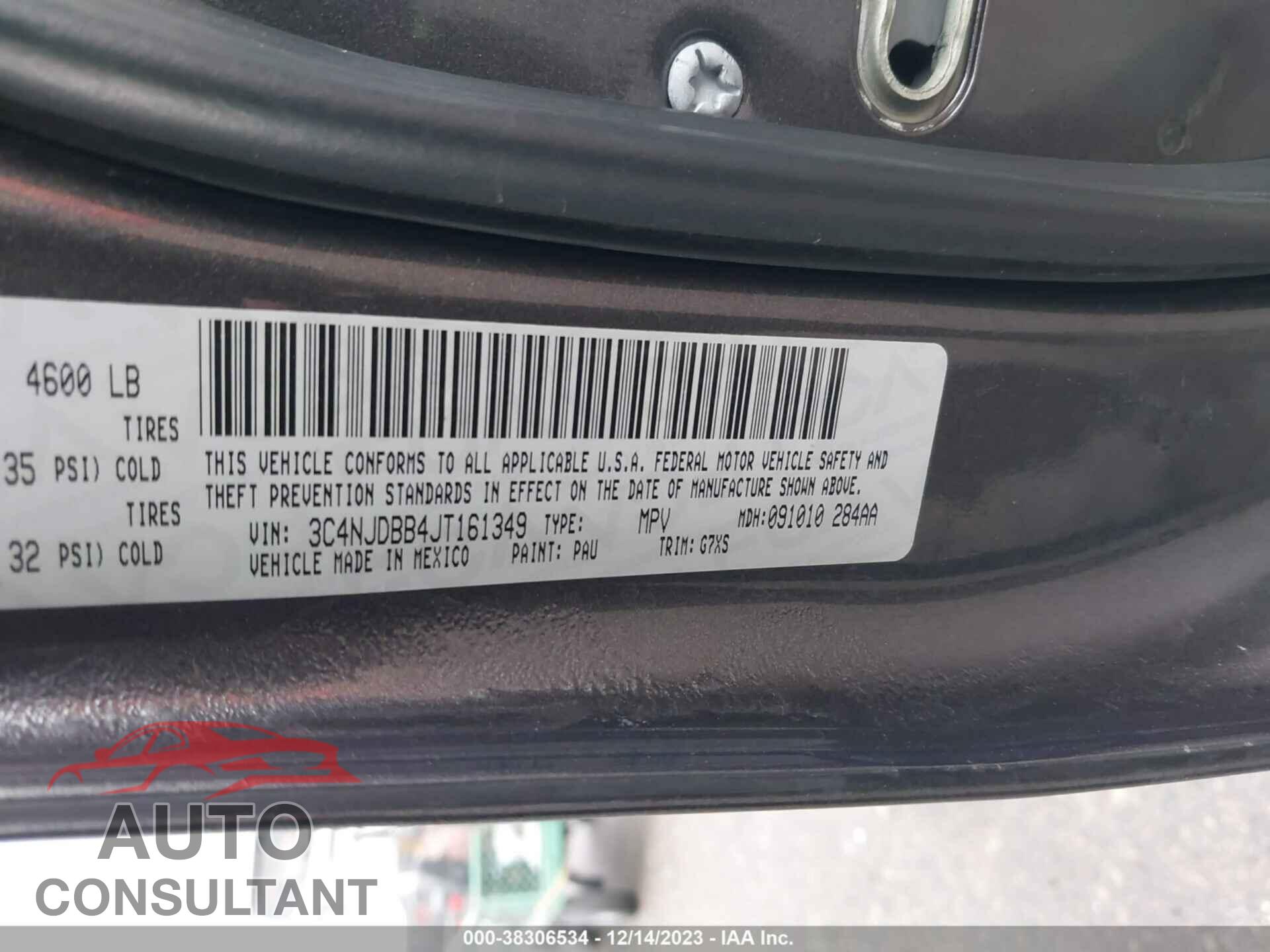 JEEP COMPASS 2018 - 3C4NJDBB4JT161349