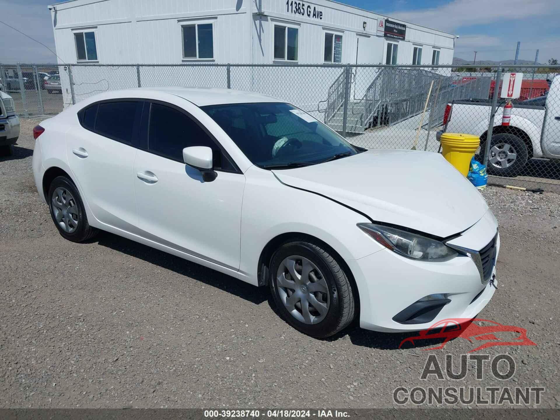 MAZDA MAZDA3 2016 - JM1BM1T74G1342728