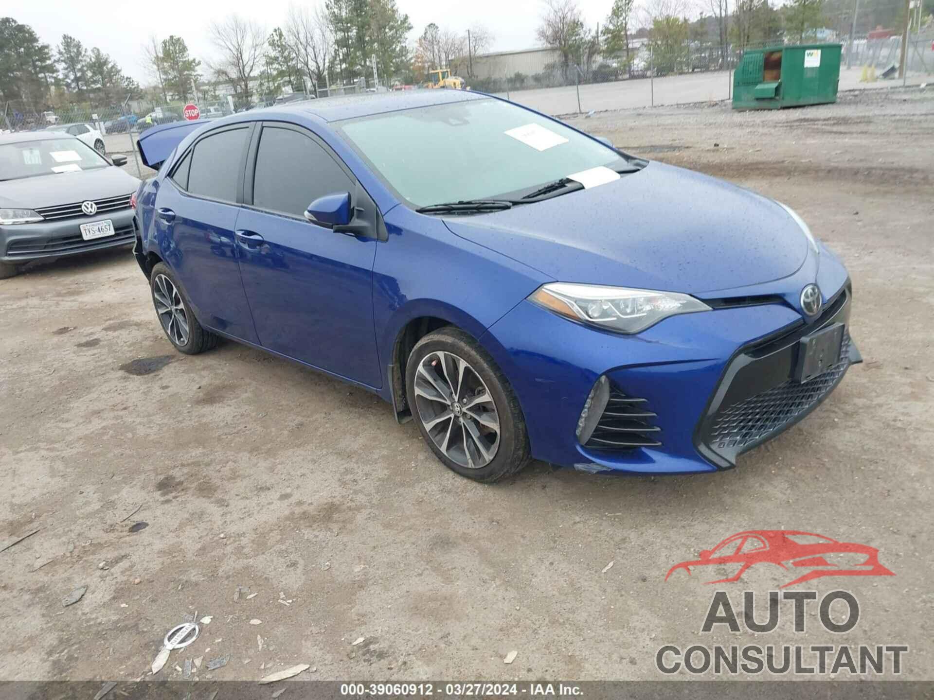 TOYOTA COROLLA 2019 - 2T1BURHE8KC134703