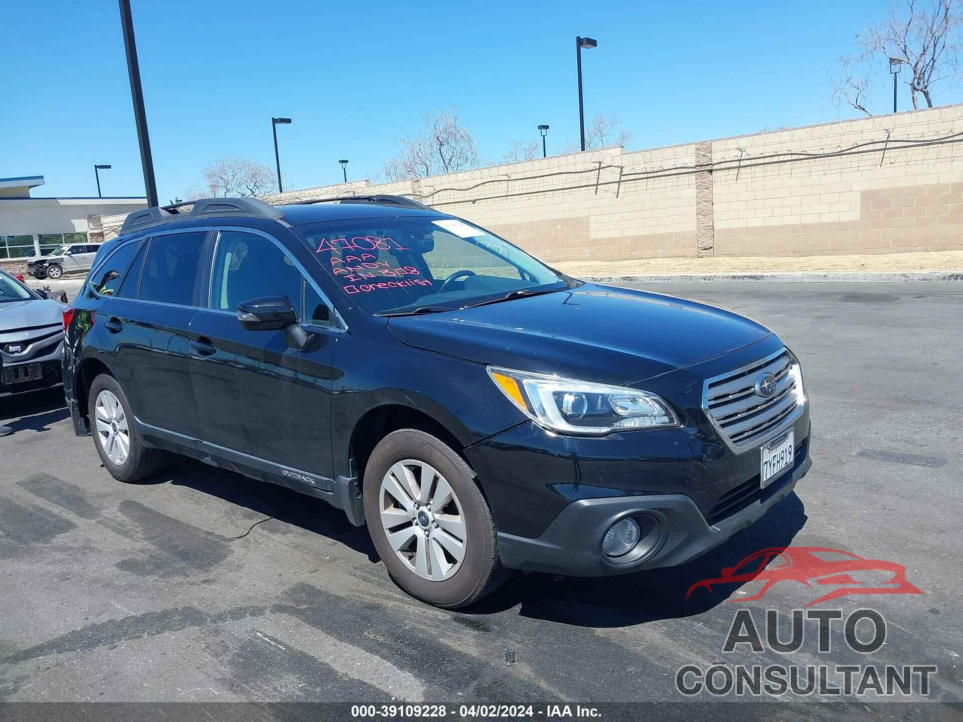 SUBARU OUTBACK 2017 - 4S4BSAFC8H3382519