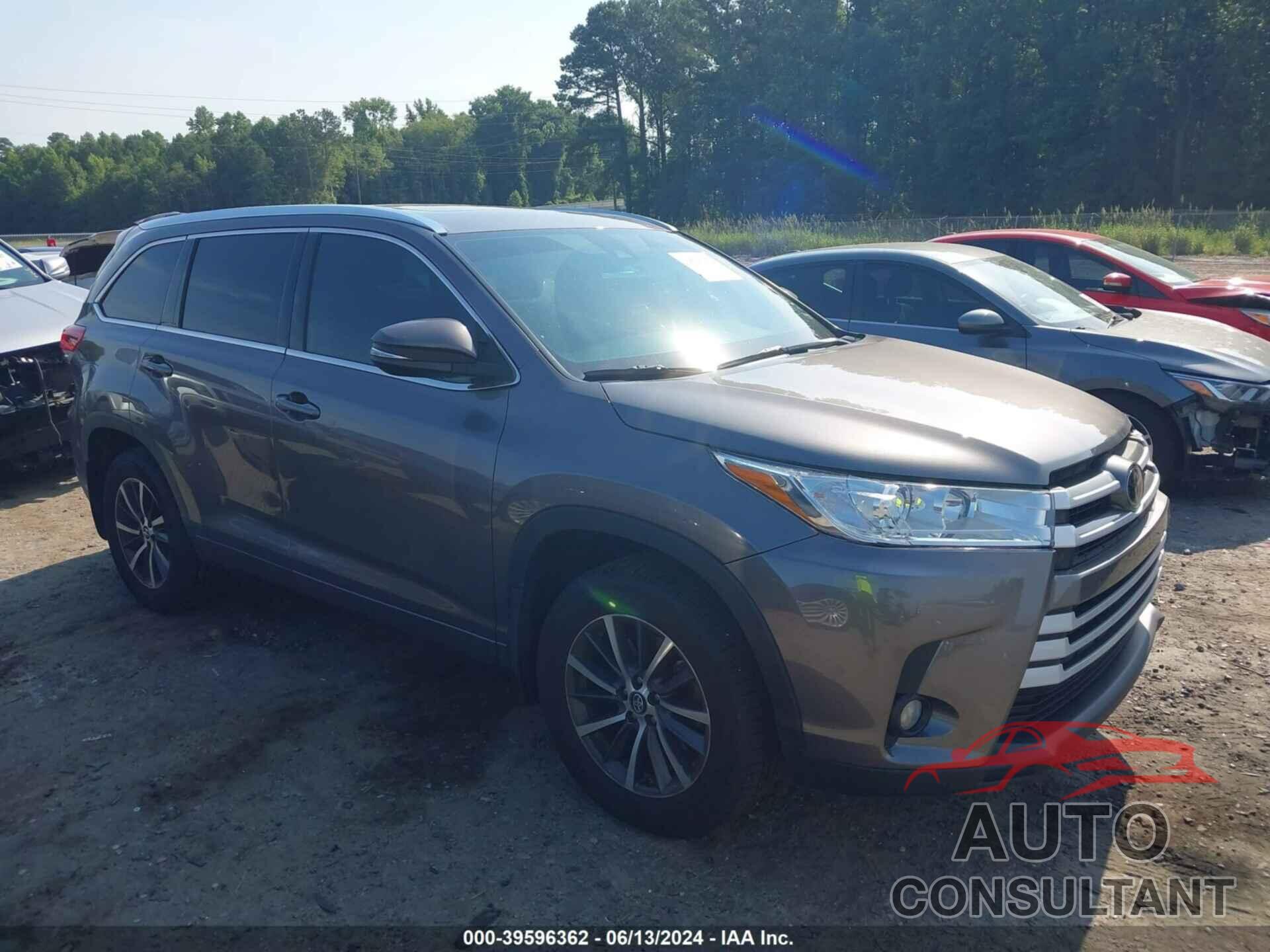 TOYOTA HIGHLANDER 2017 - 5TDJZRFH1HS436764