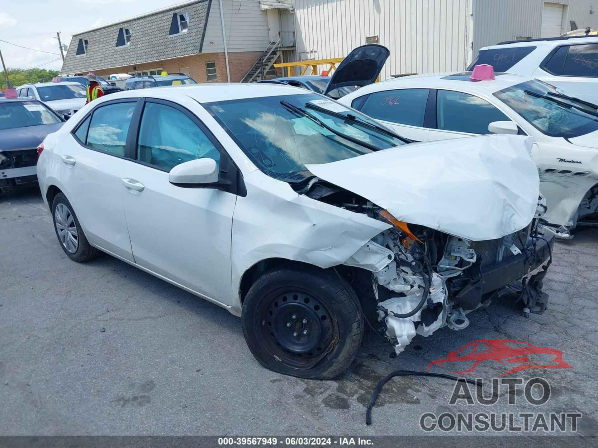 TOYOTA COROLLA 2019 - 2T1BURHE9KC137111