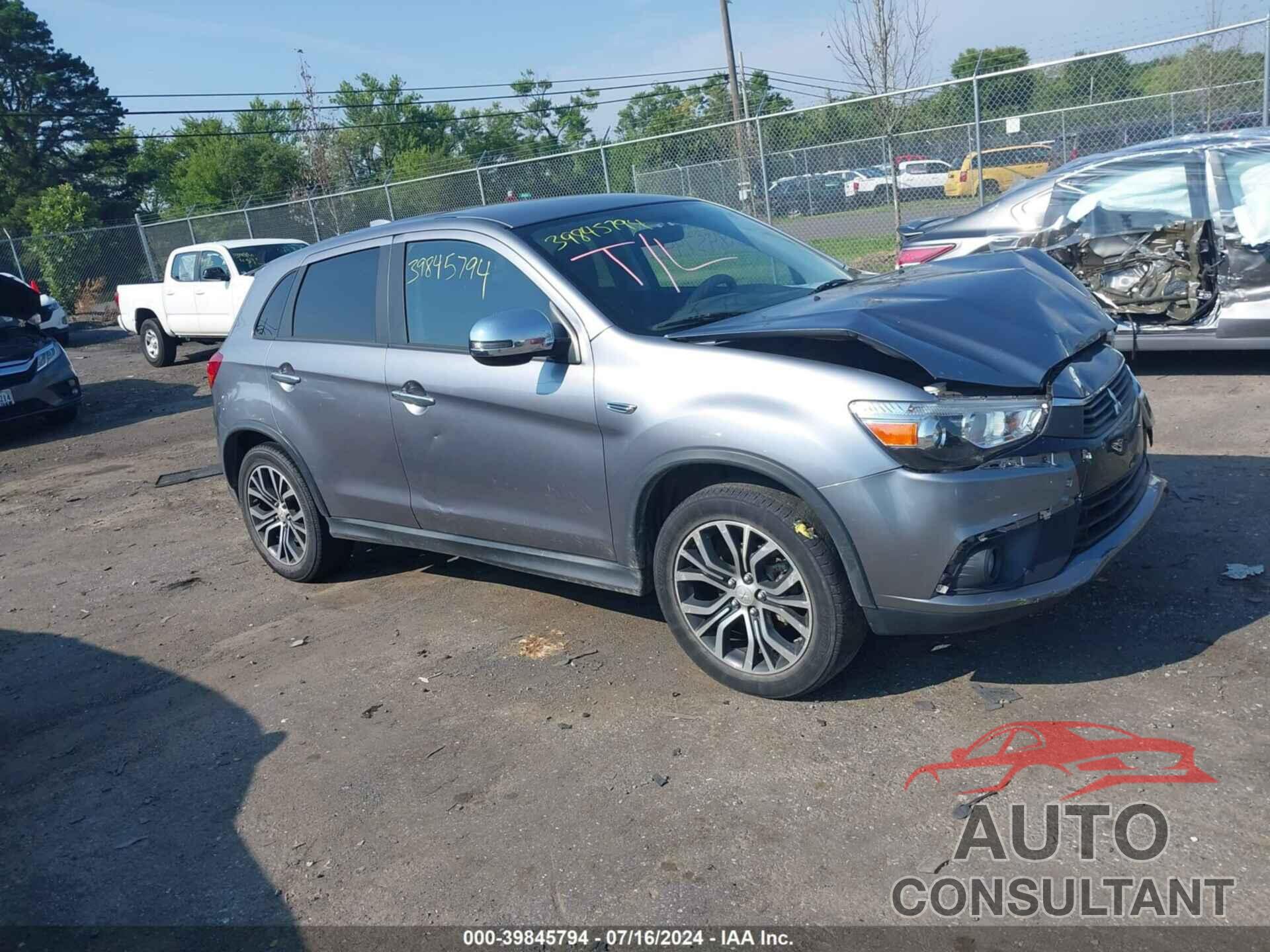 MITSUBISHI OUTLANDER SPORT 2017 - JA4AP3AW4HZ030463