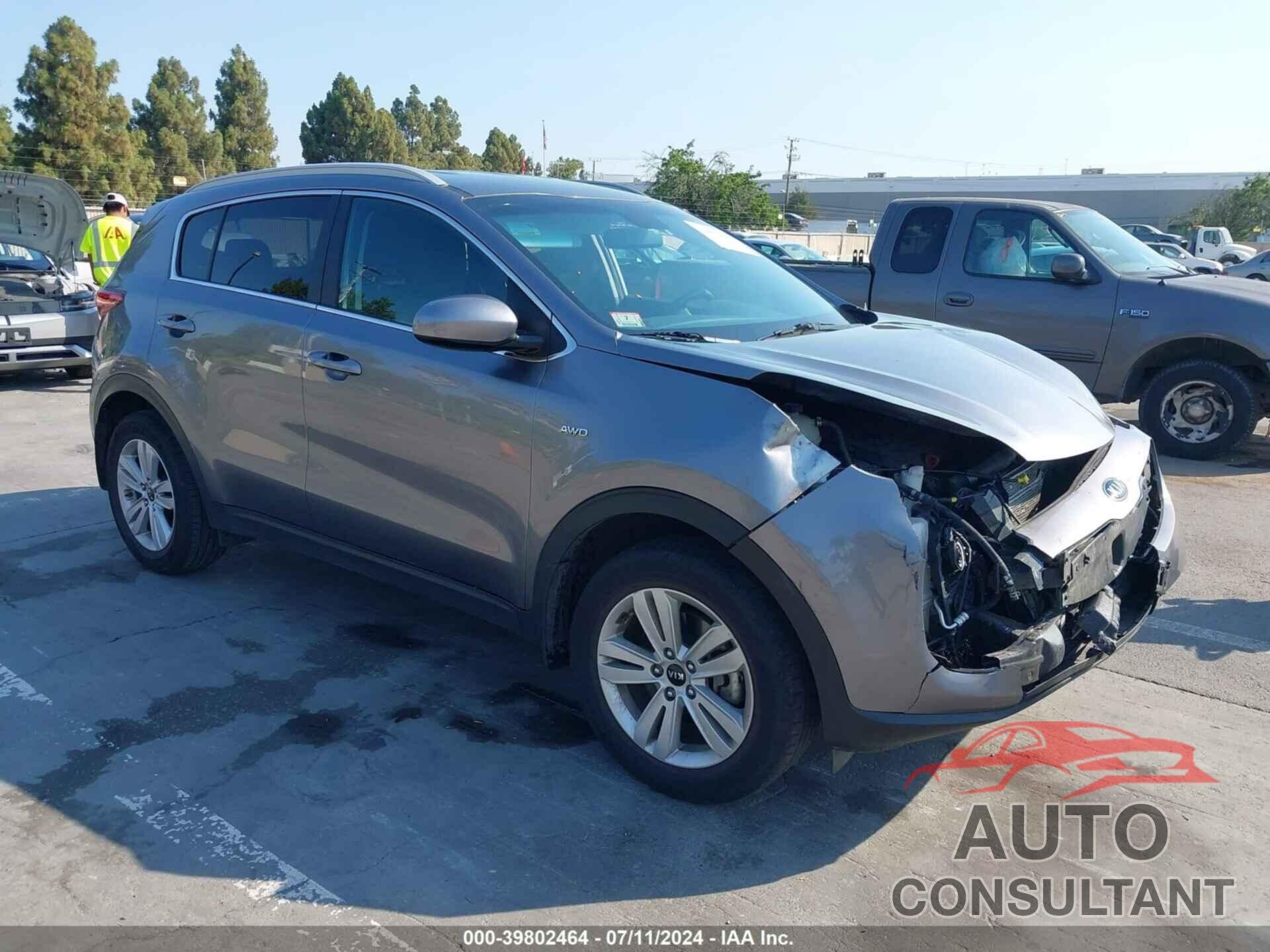 KIA SPORTAGE 2017 - KNDPMCAC2H7288801