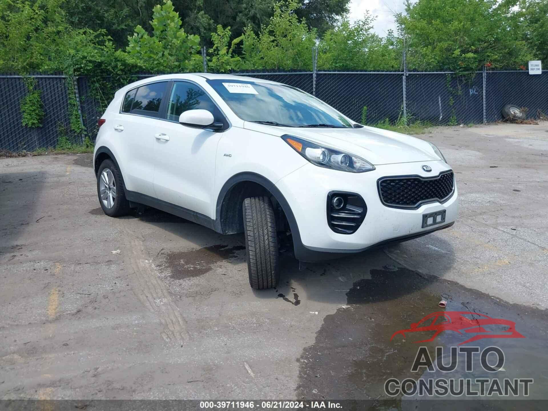 KIA SPORTAGE 2017 - KNDPMCAC2H7290998