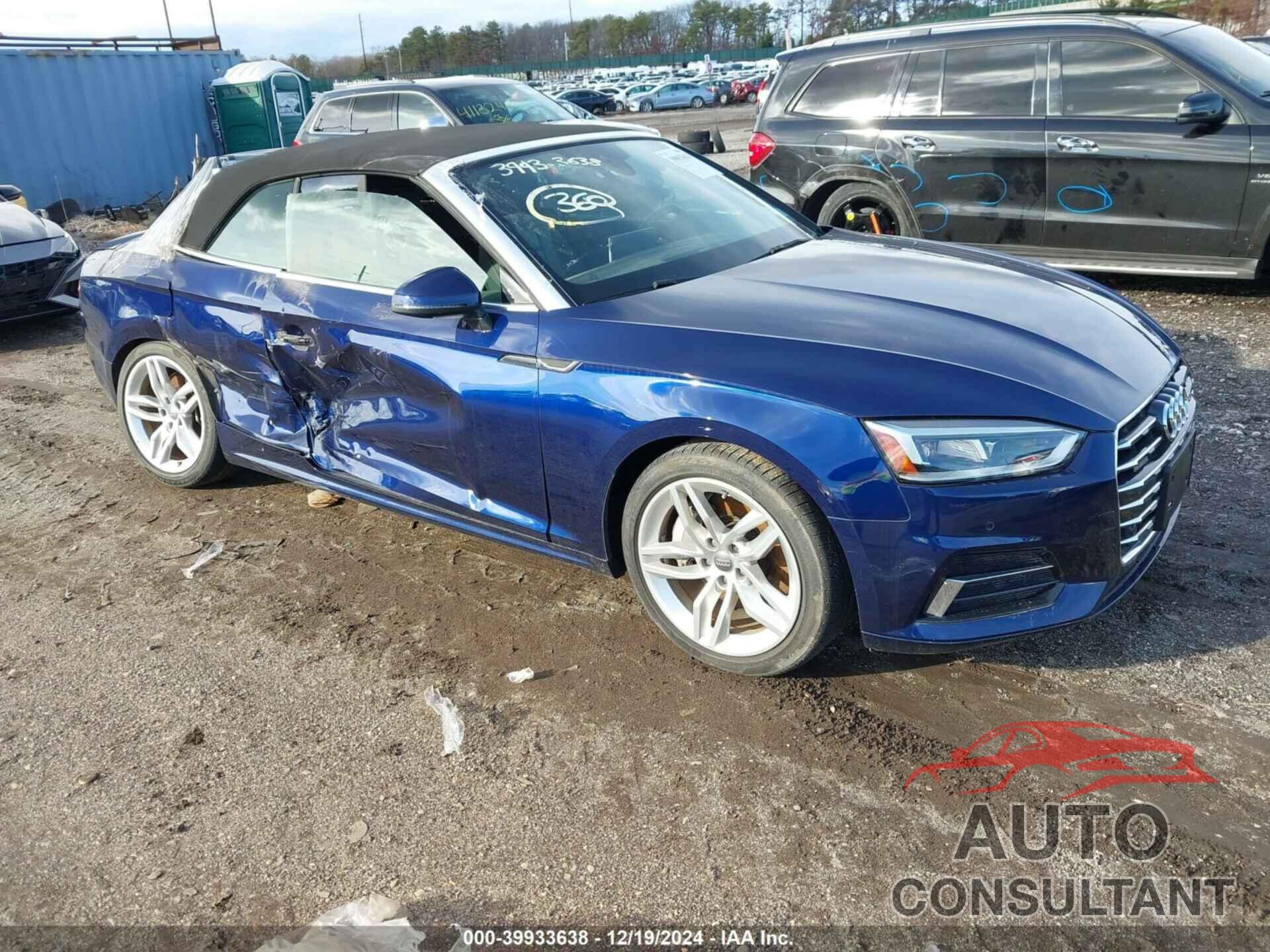 AUDI A5 2019 - WAUYNGF56KN001348