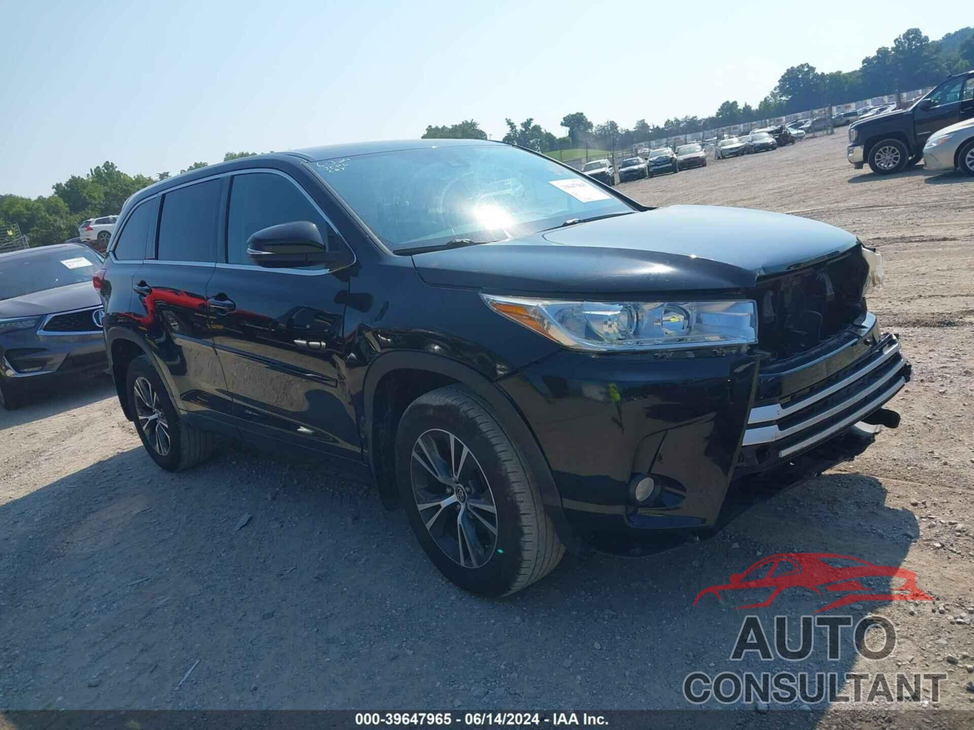 TOYOTA HIGHLANDER 2017 - 5TDBZRFH9HS380836