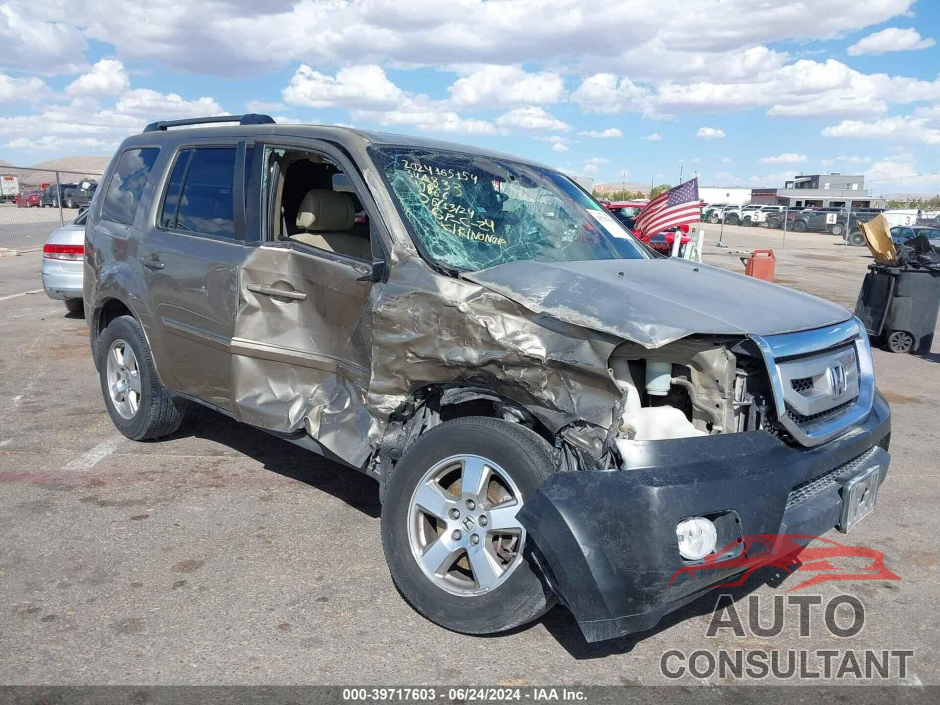 HONDA PILOT 2011 - 5FNYF4H52BB053330