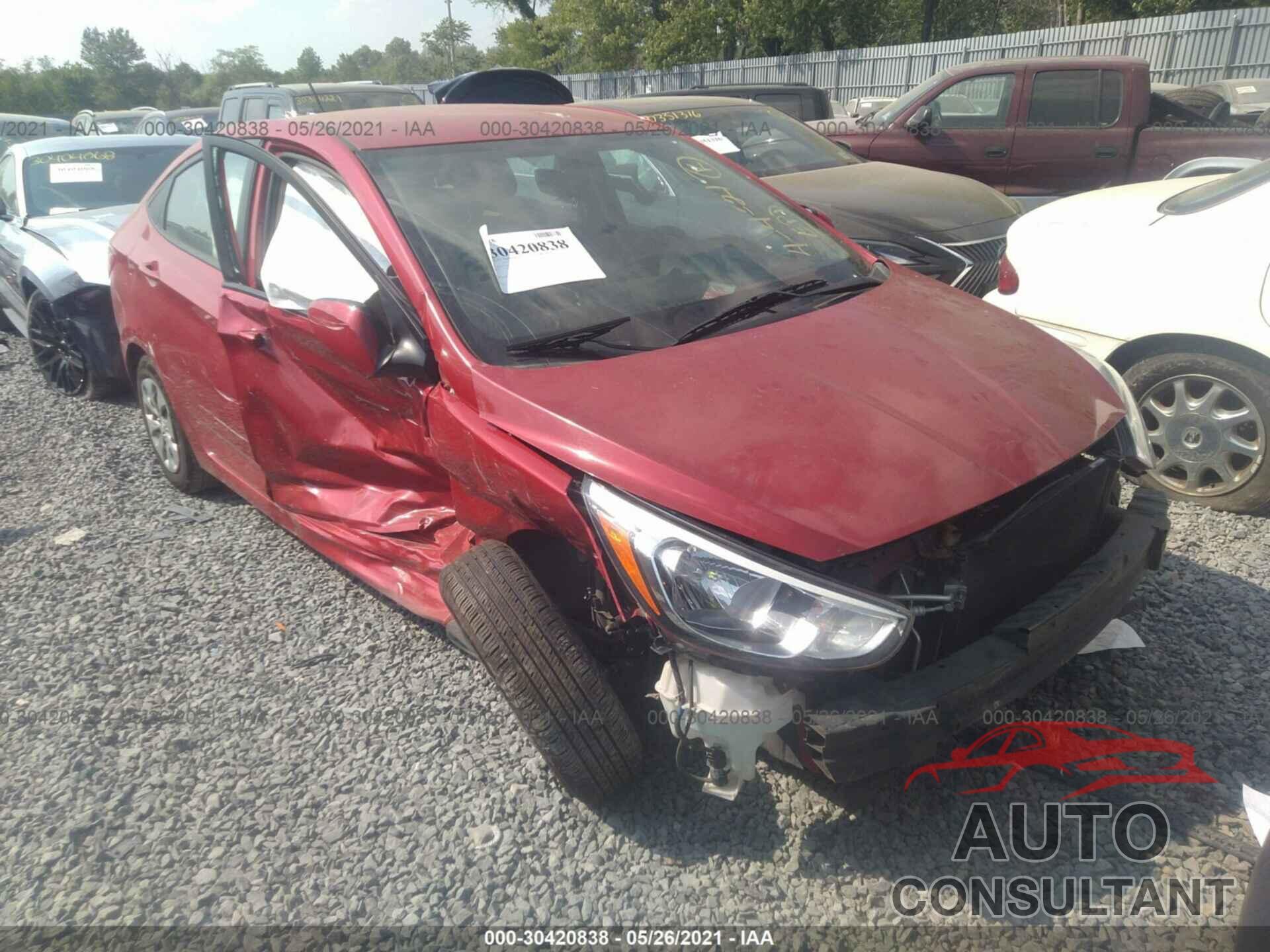 HYUNDAI ACCENT 2017 - KMHCT4AE7HU343605