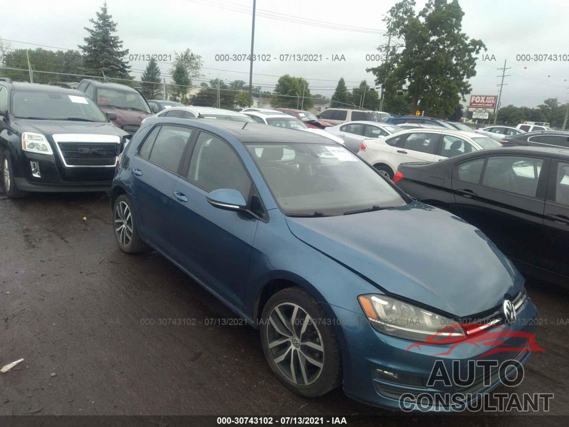 VOLKSWAGEN GOLF 2016 - 3VW217AU3GM045048