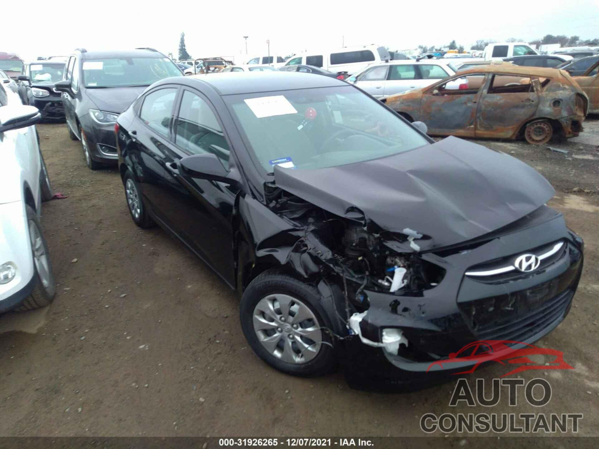 HYUNDAI ACCENT 2017 - KMHCT4AE8HU354760