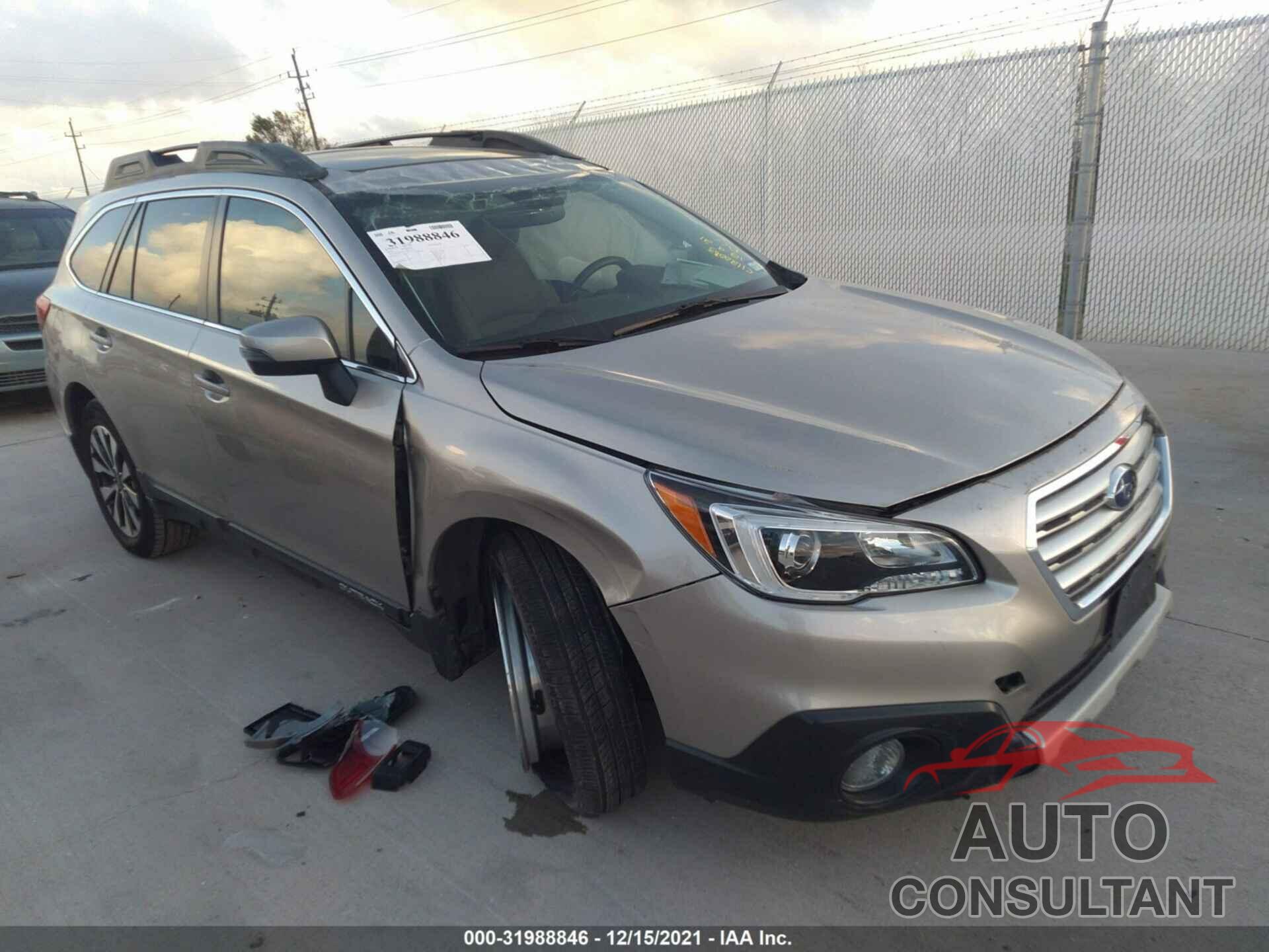 SUBARU OUTBACK 2016 - 4S4BSBNC5G3219333