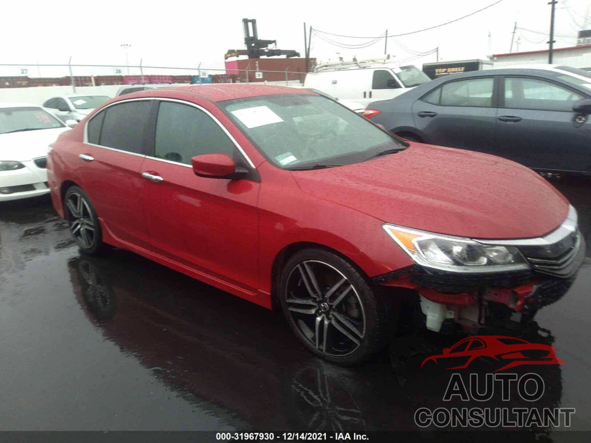 HONDA ACCORD SEDAN 2016 - 1HGCR2F50GA047195
