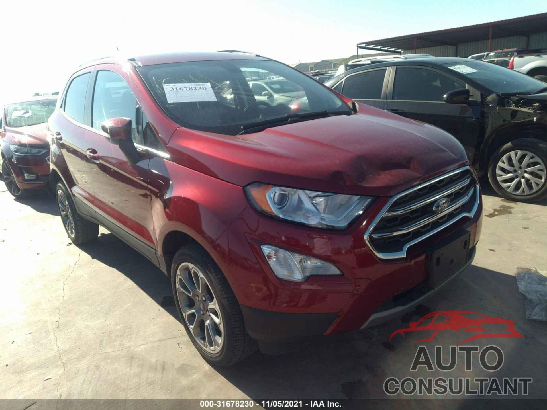 FORD ECOSPORT 2021 - MAJ6S3KL6MC411037