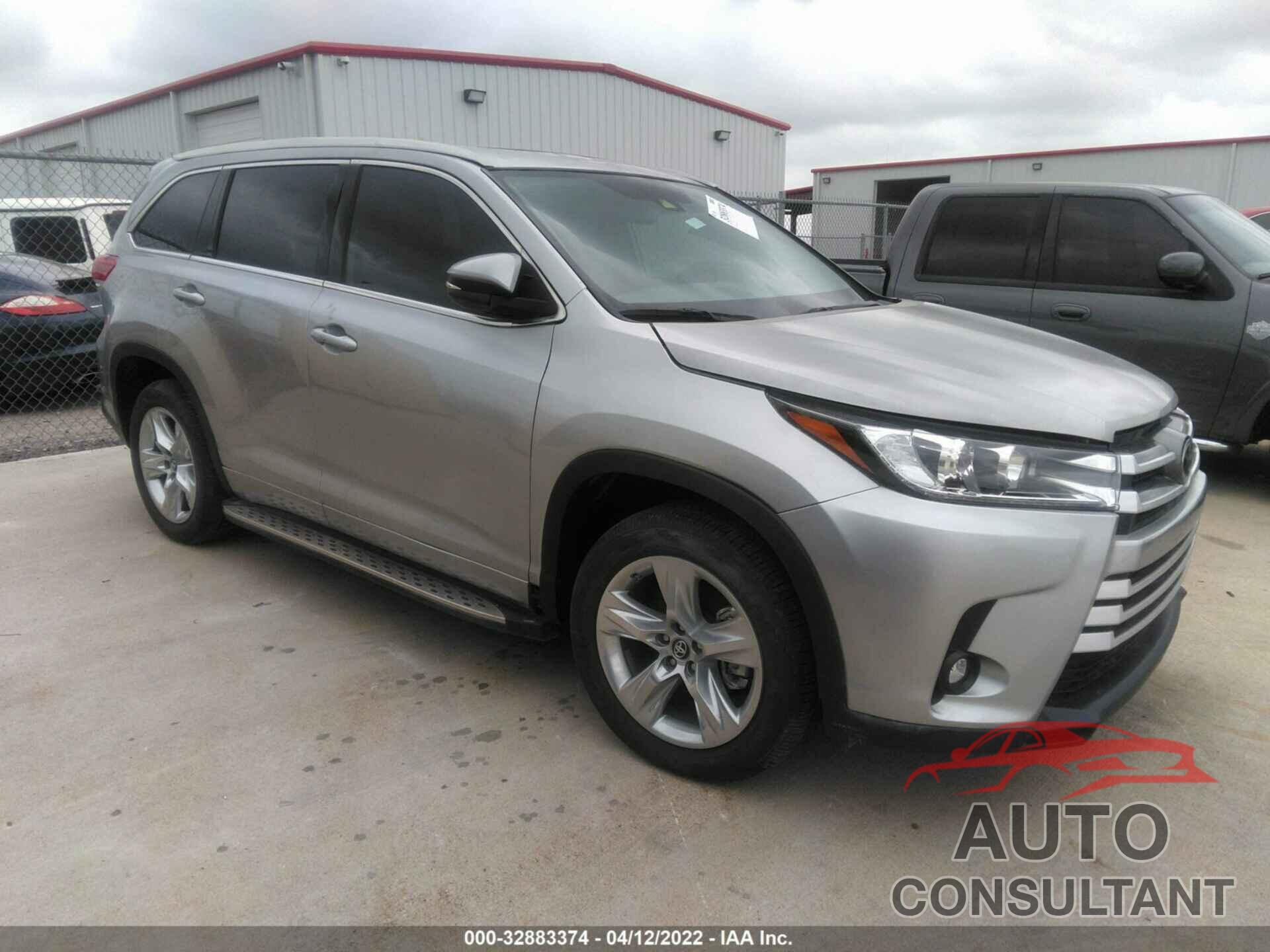TOYOTA HIGHLANDER 2019 - 5TDYZRFH5KS347785