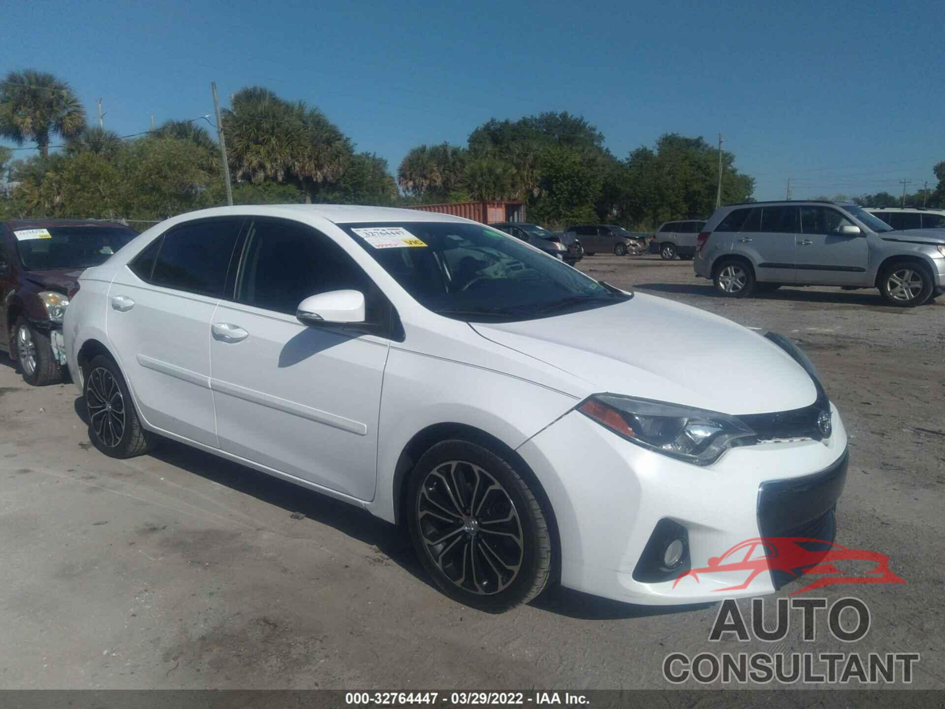 TOYOTA COROLLA 2016 - 2T1BURHEXGC614345