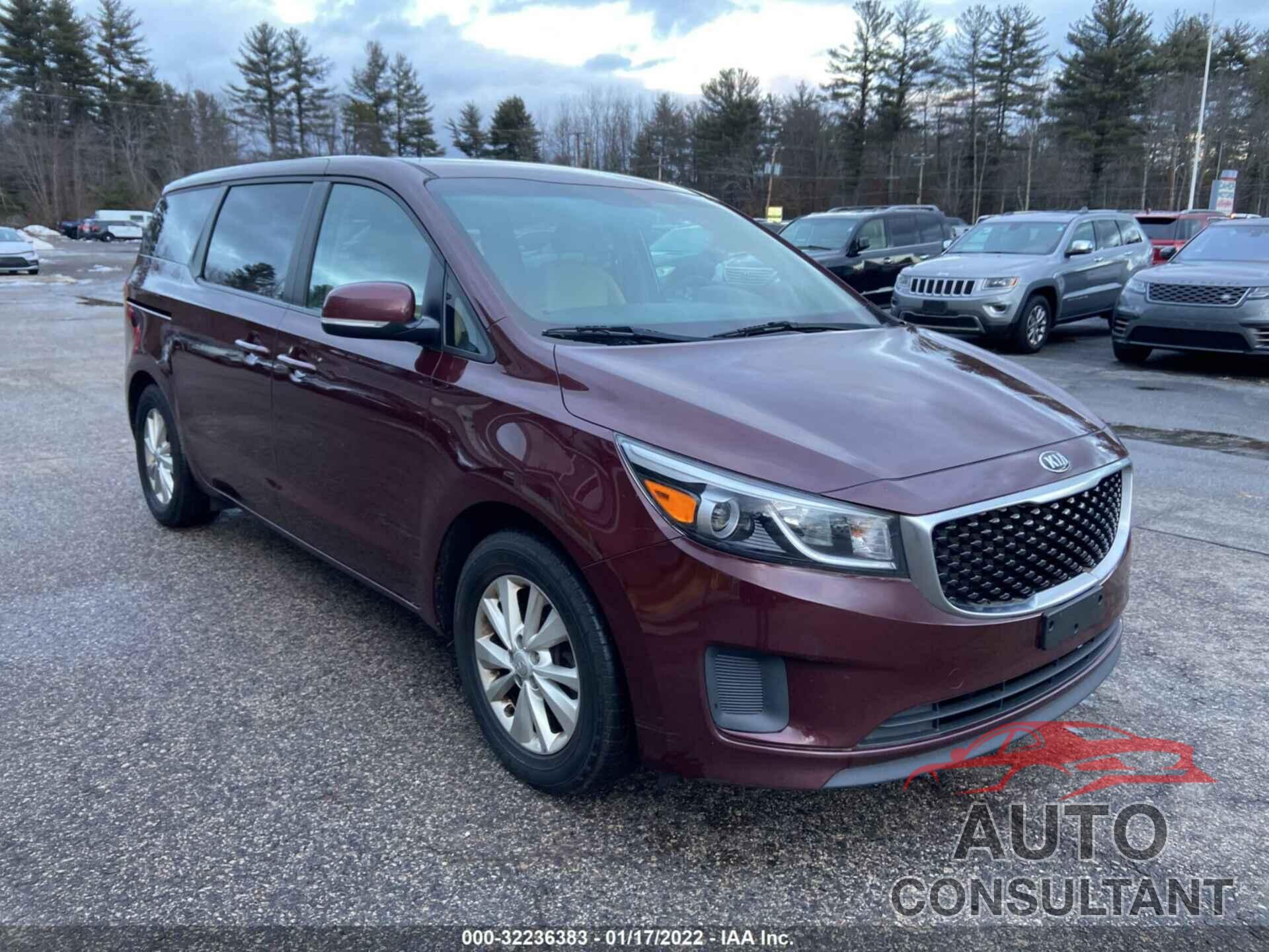 KIA SEDONA 2017 - KNDMB5C10H6231566