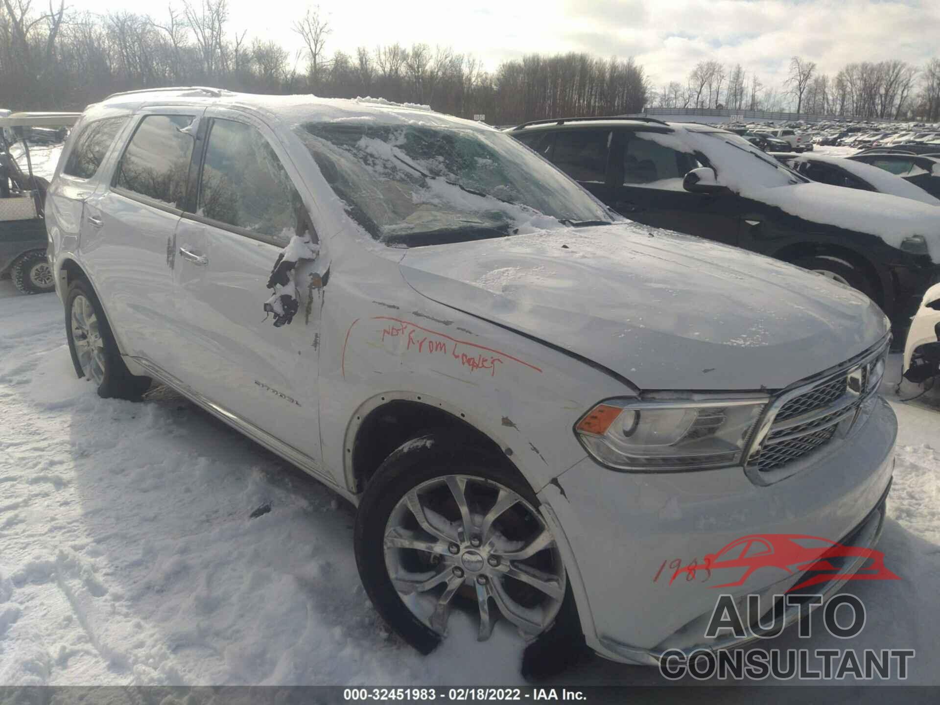 DODGE DURANGO 2017 - 1C4RDJEG8HC643987