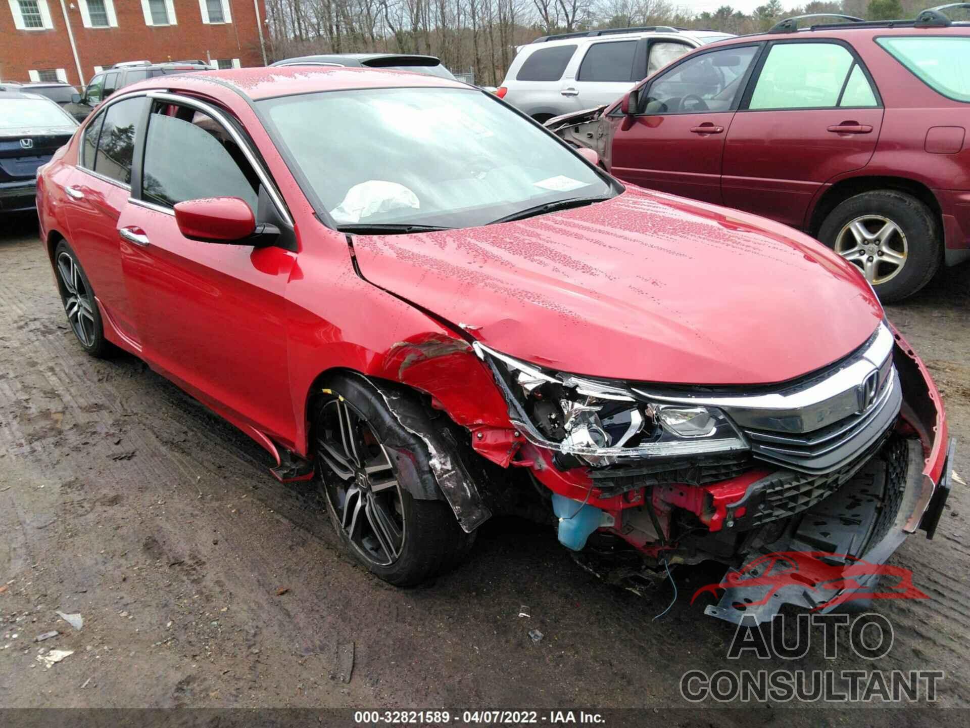 HONDA ACCORD SEDAN 2016 - 1HGCR2F50GA049402