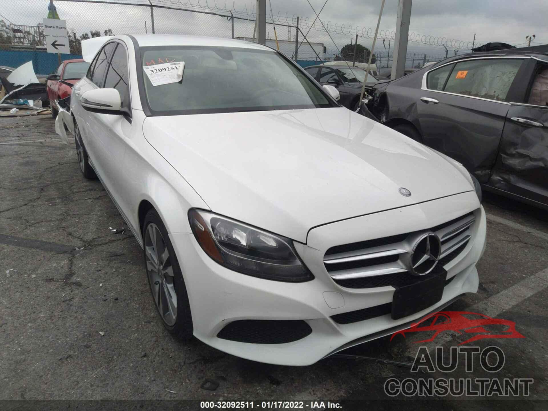 MERCEDES-BENZ C-CLASS 2017 - 55SWF4JB8HU229313