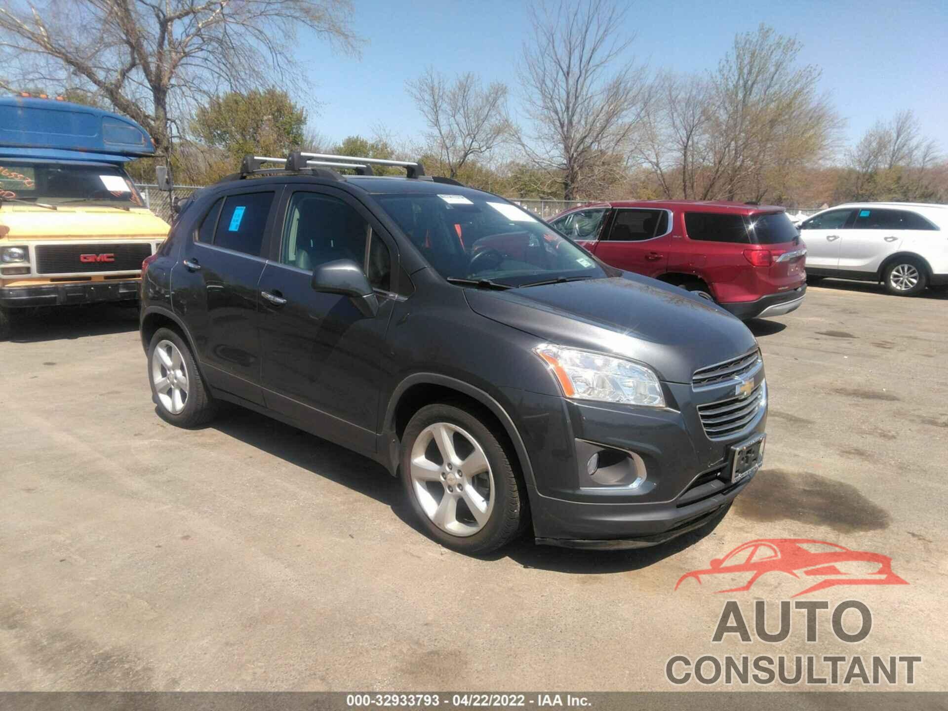 CHEVROLET TRAX 2016 - 3GNCJMSB3GL140788