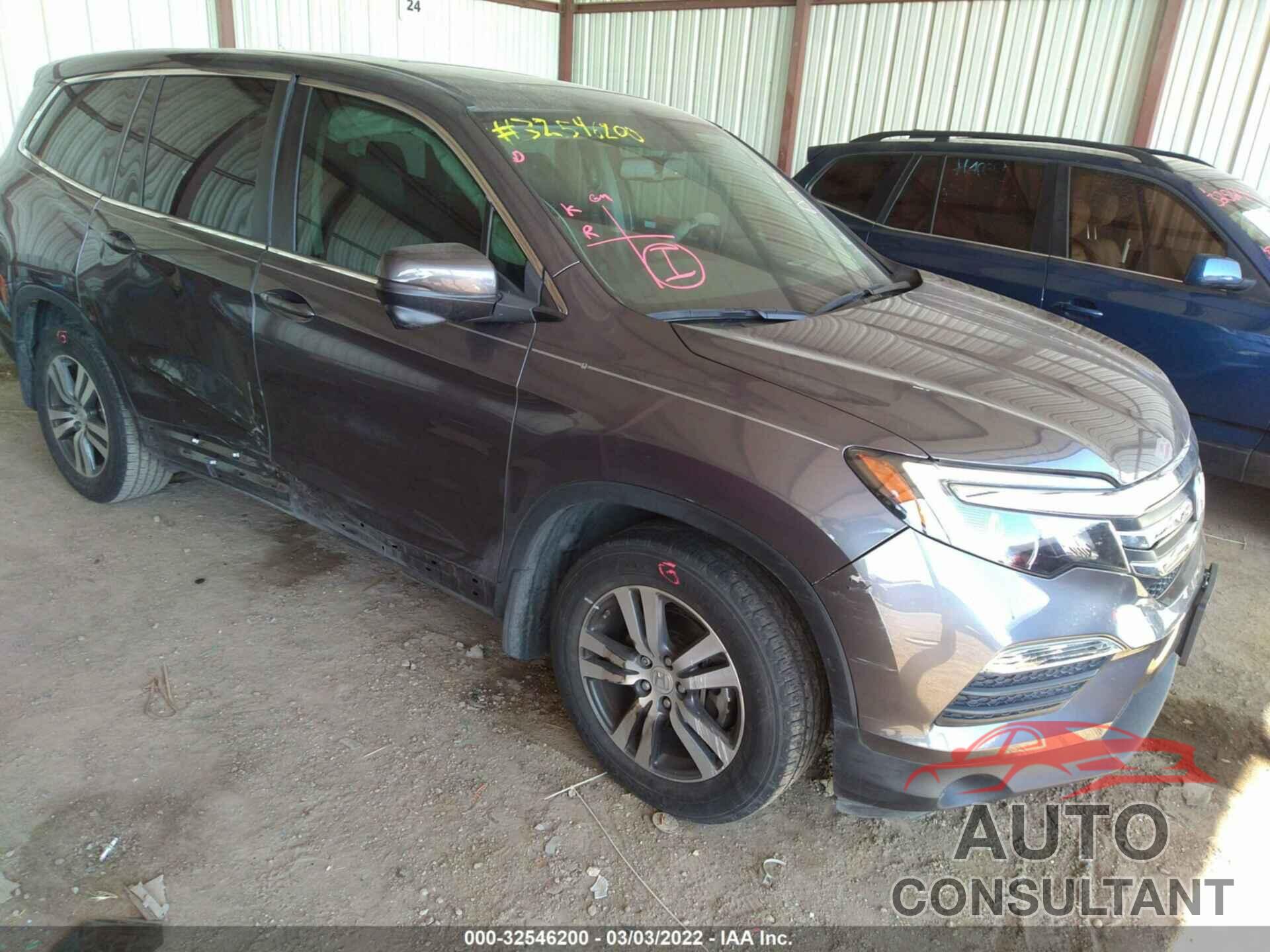 HONDA PILOT 2016 - 5FNYF5H50GB021666