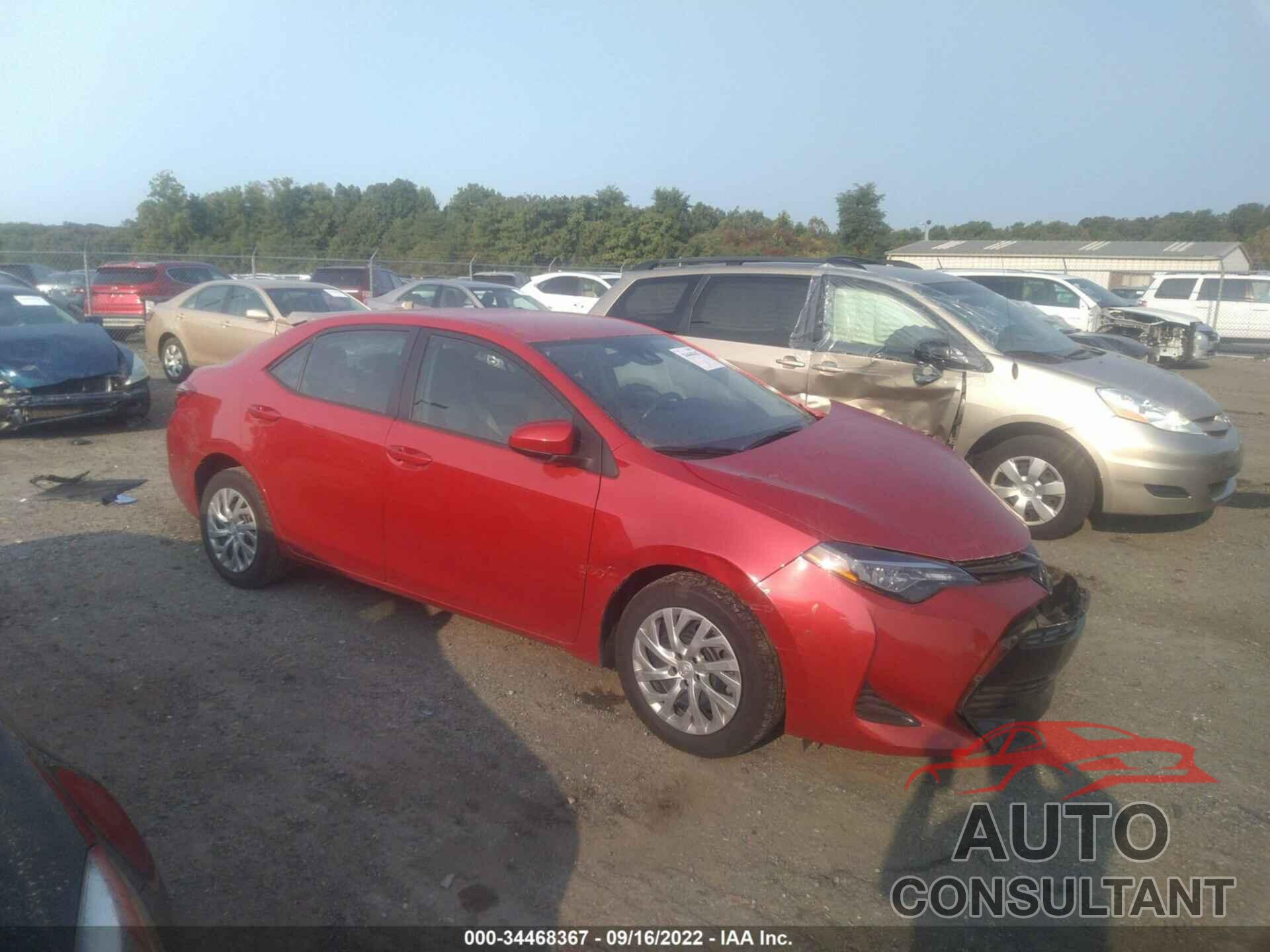 TOYOTA COROLLA 2019 - 2T1BURHE6KC173175