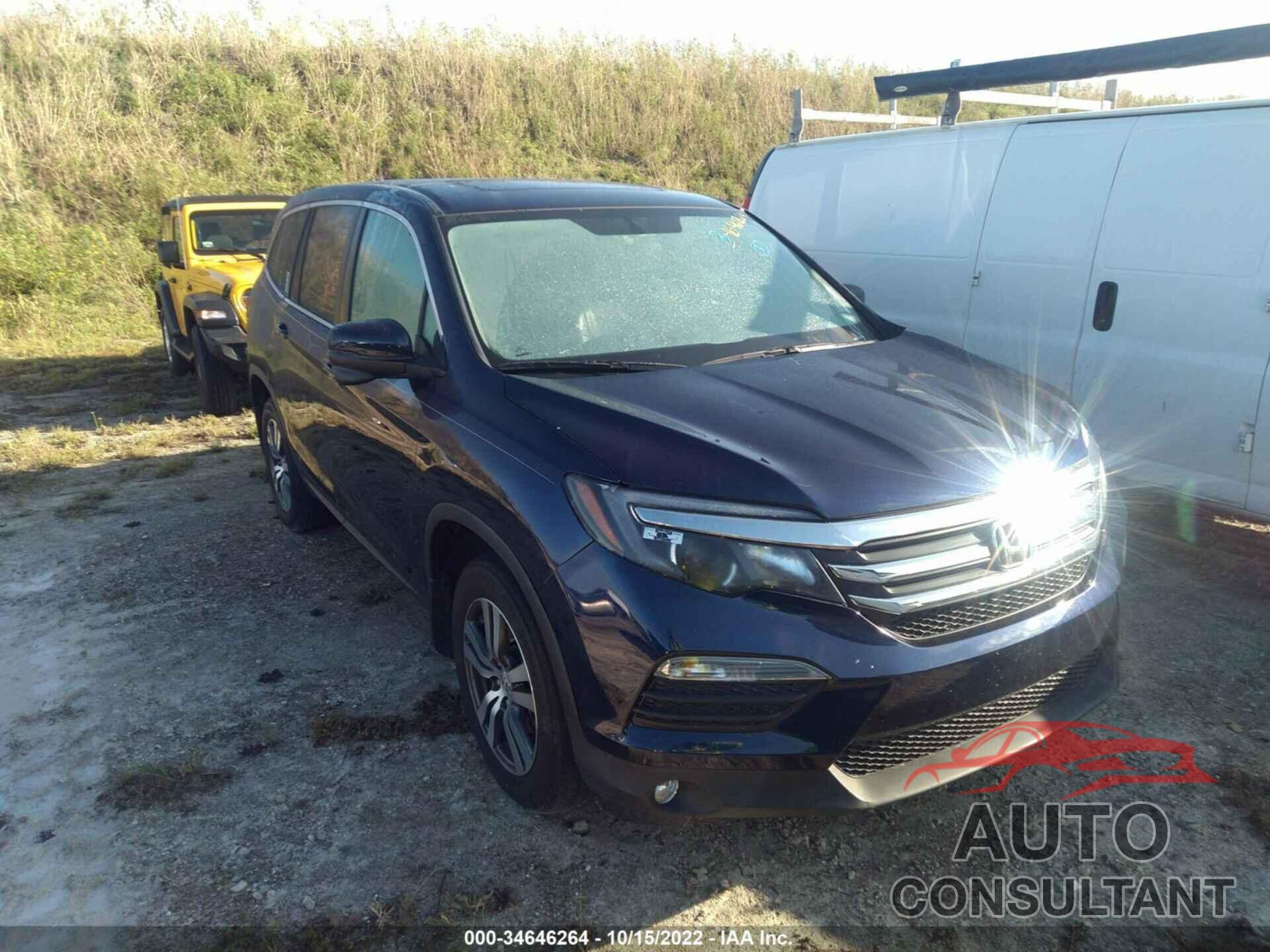 HONDA PILOT 2016 - 5FNYF6H51GB128490