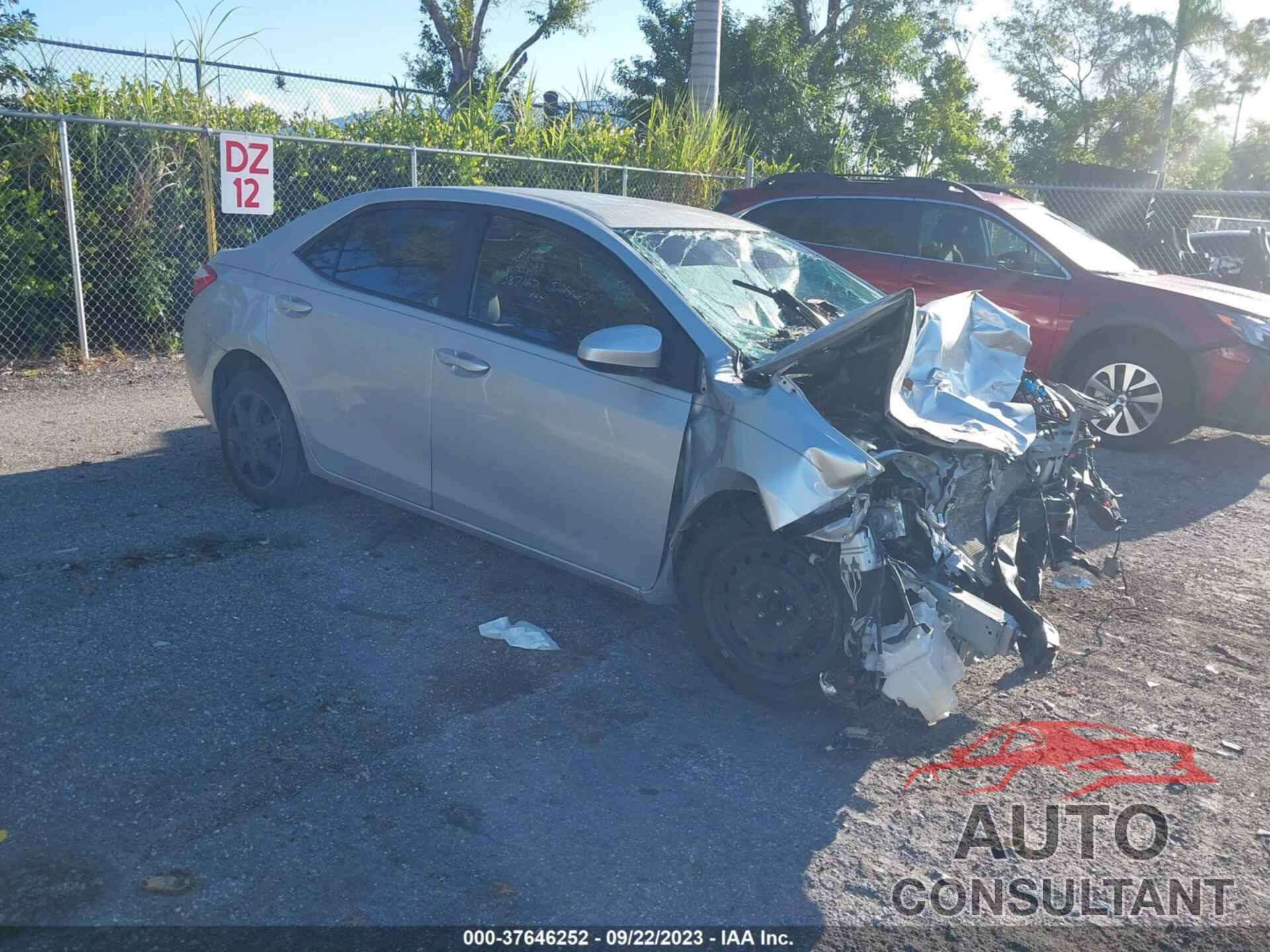 TOYOTA COROLLA 2016 - 2T1BURHE3GC574691