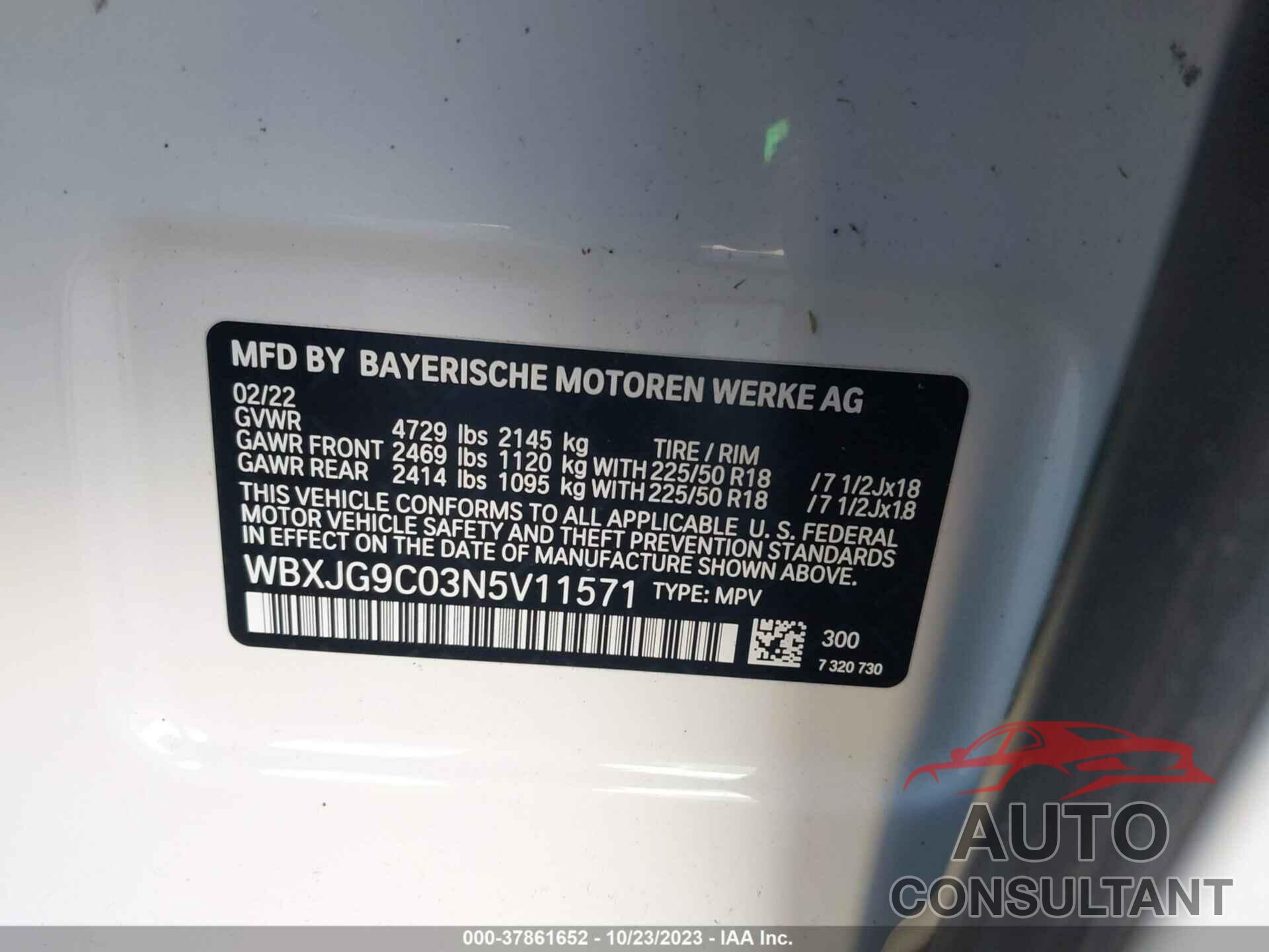 BMW X1 2022 - WBXJG9C03N5V11571