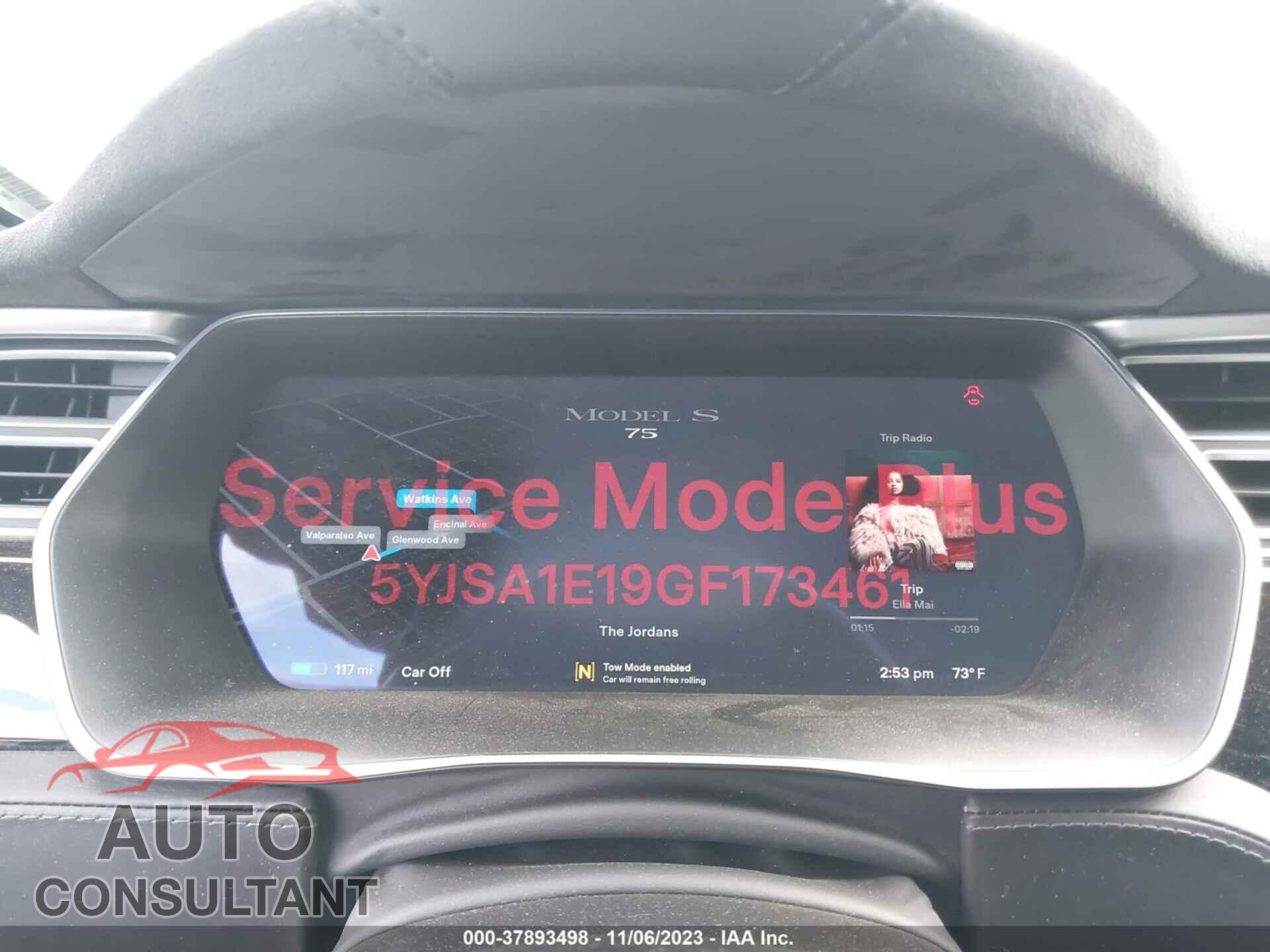 TESLA MODEL S 2016 - 5YJSA1E19GF173461
