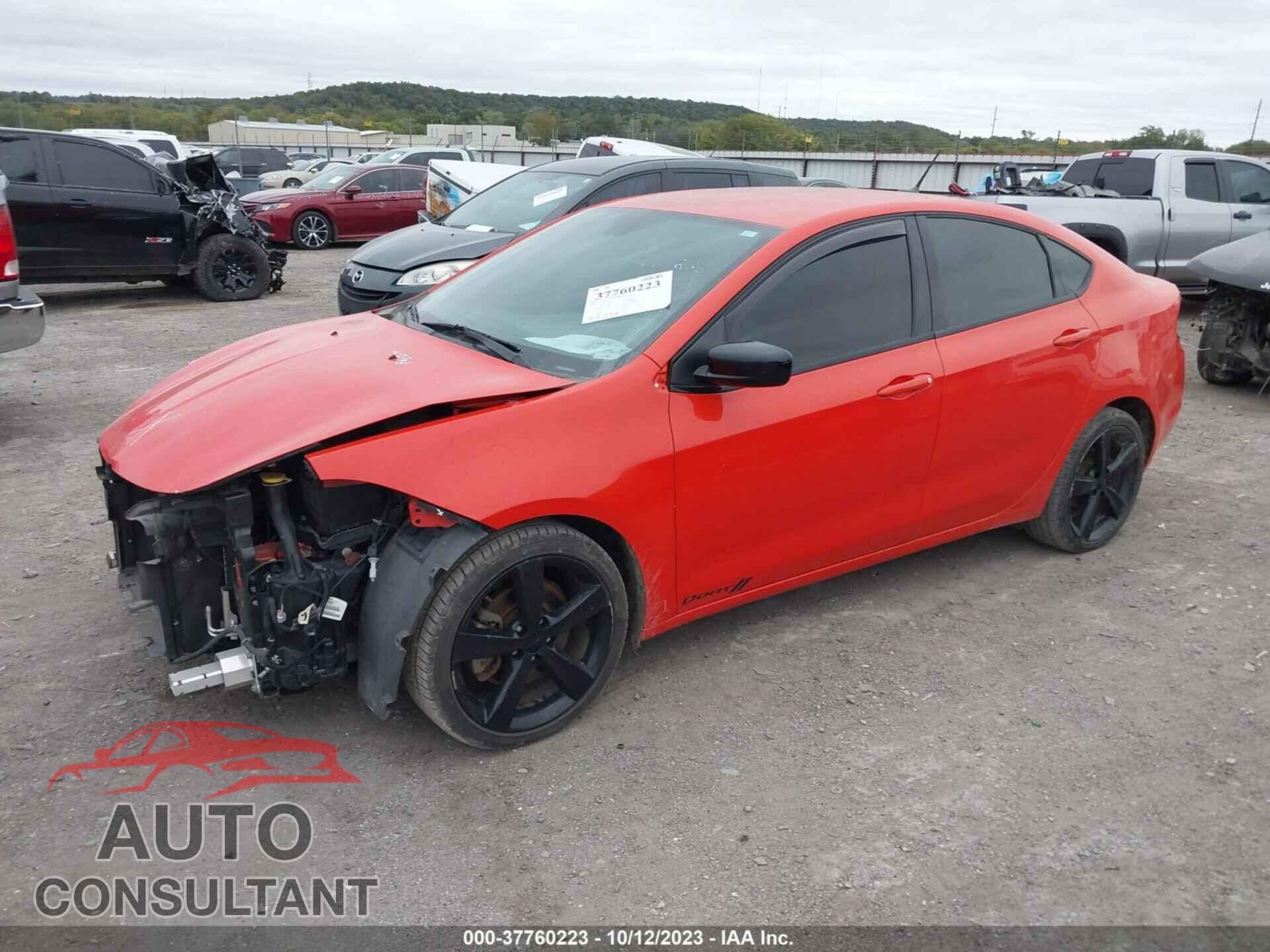 DODGE DART 2016 - 1C3CDFBB0GD624939