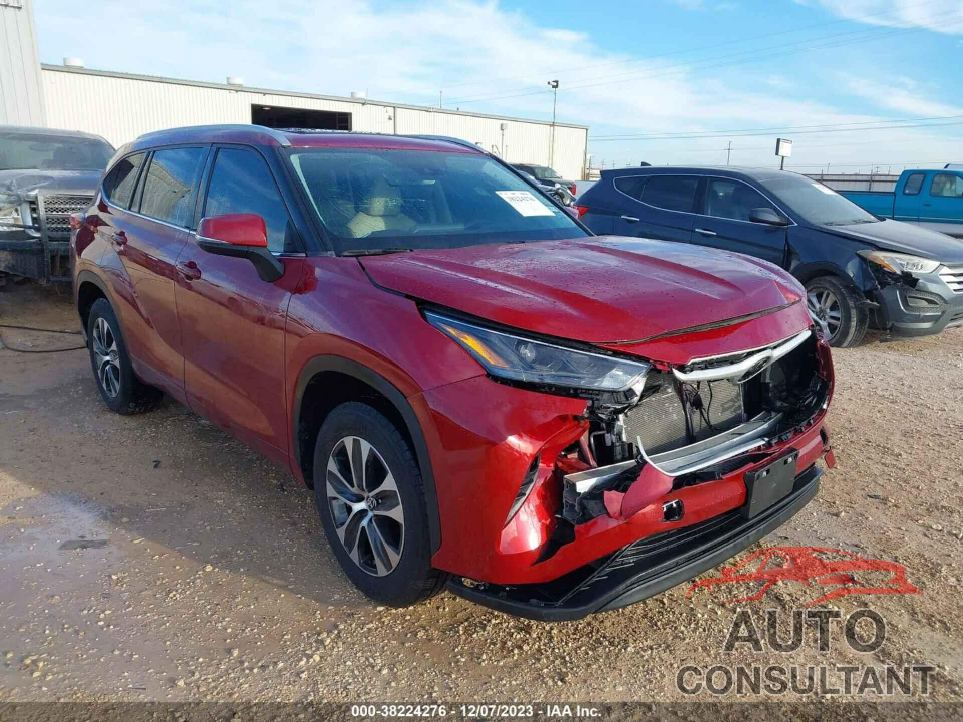 TOYOTA HIGHLANDER 2022 - 5TDGZRAH8NS115415