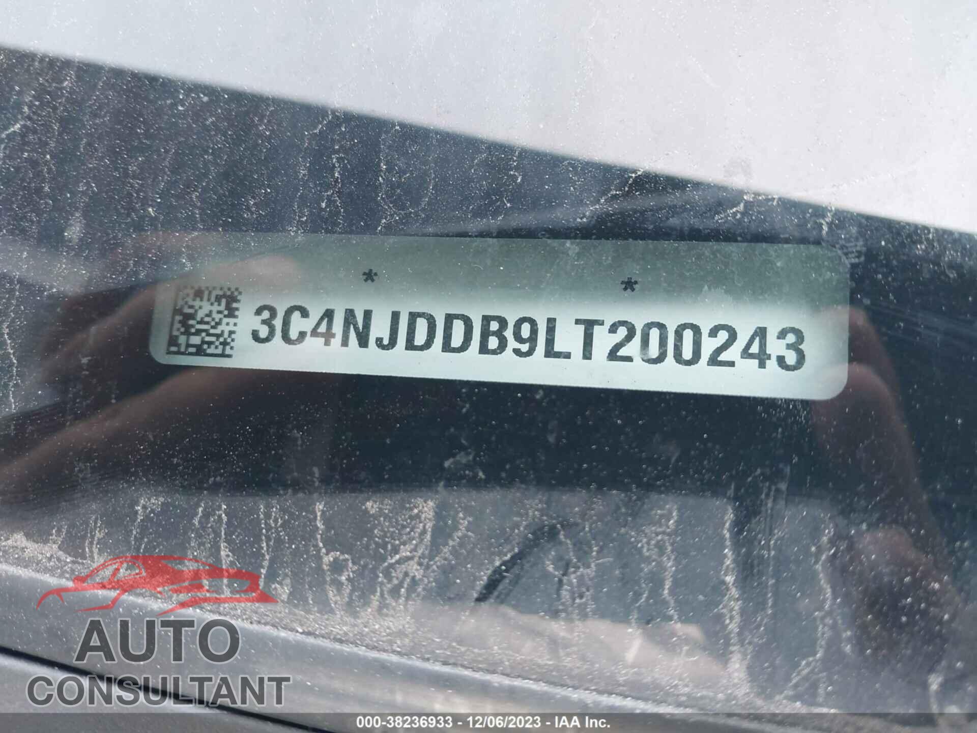 JEEP COMPASS 2020 - 3C4NJDDB9LT200243