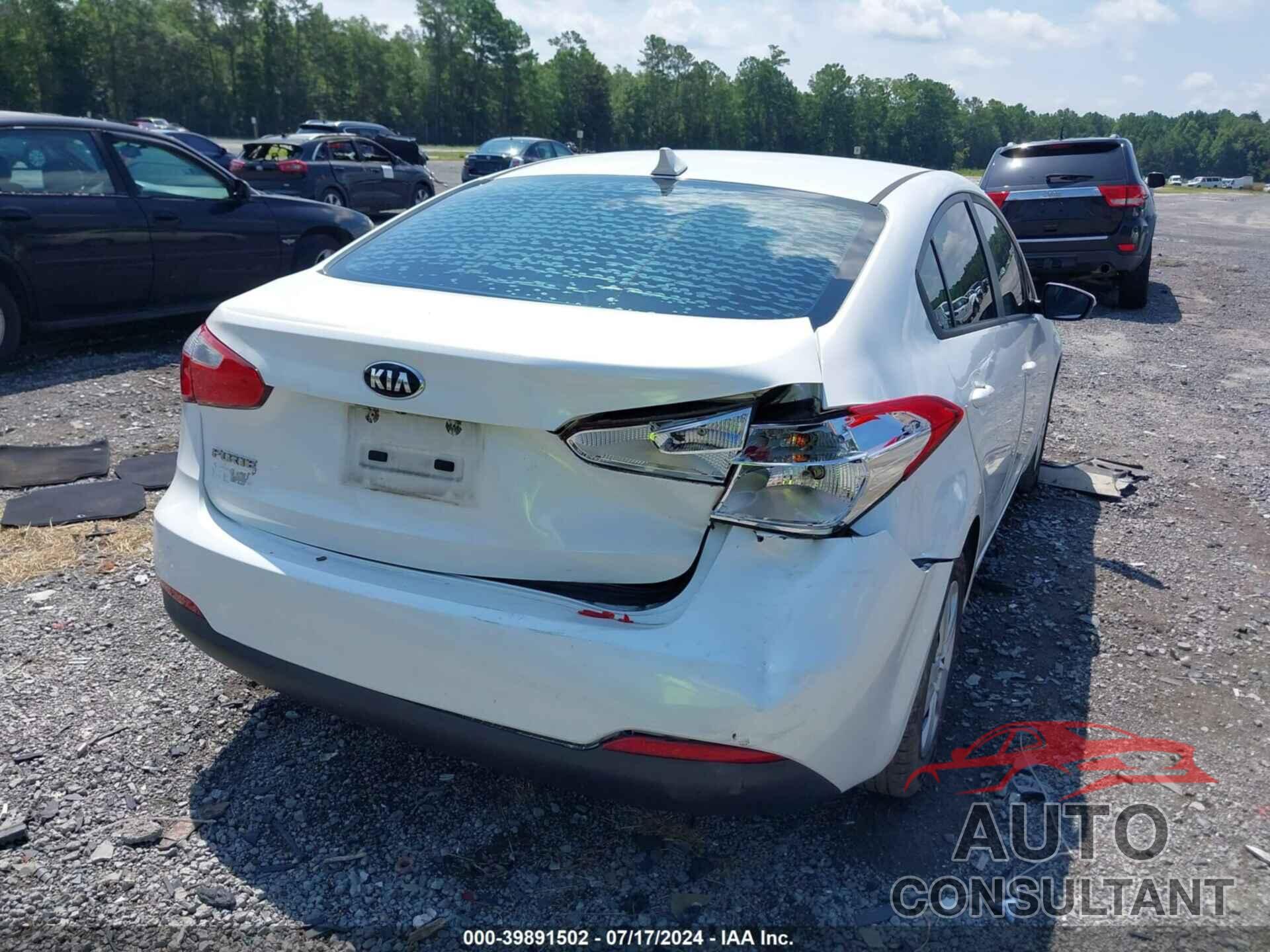 KIA FORTE 2016 - KNAFX4A69G5553319