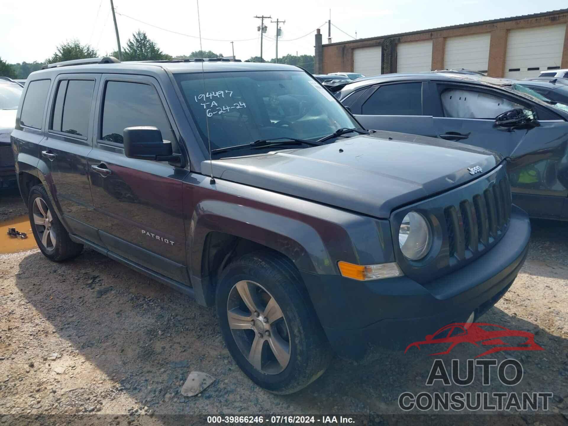 JEEP PATRIOT 2017 - 1C4NJRFB9HD194497