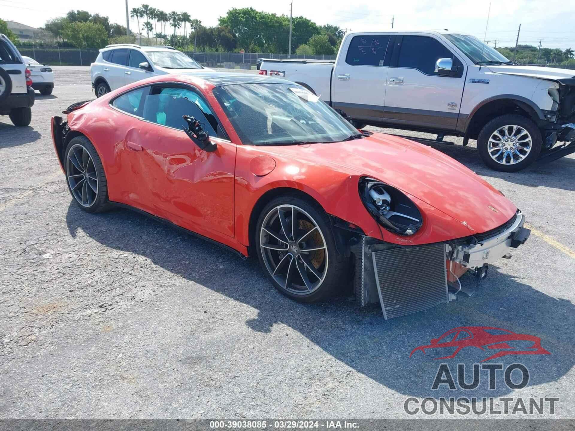 PORSCHE 911 2021 - WP0AA2A94MS205941