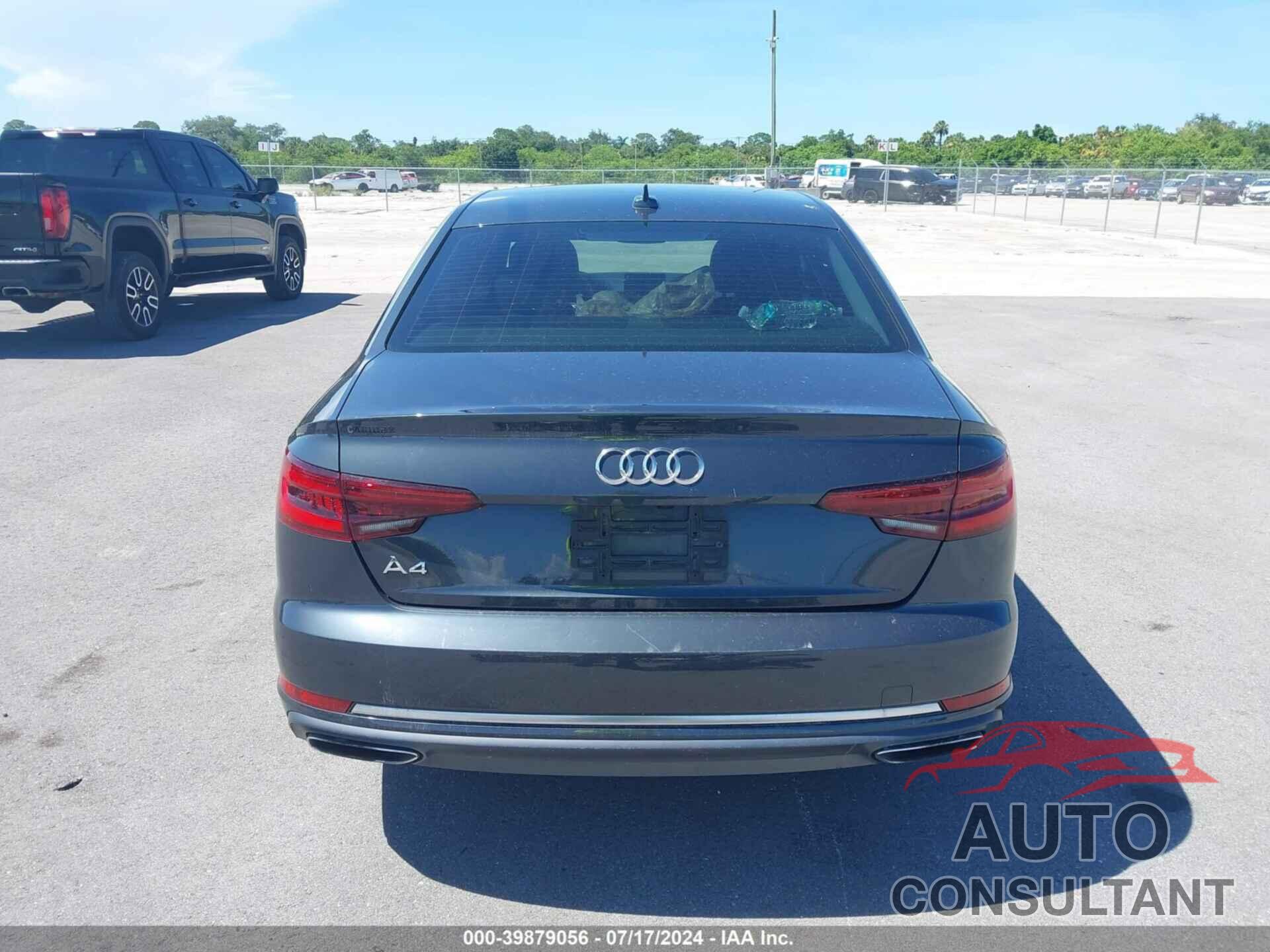 AUDI A4 2019 - WAUGMAF48KA054563
