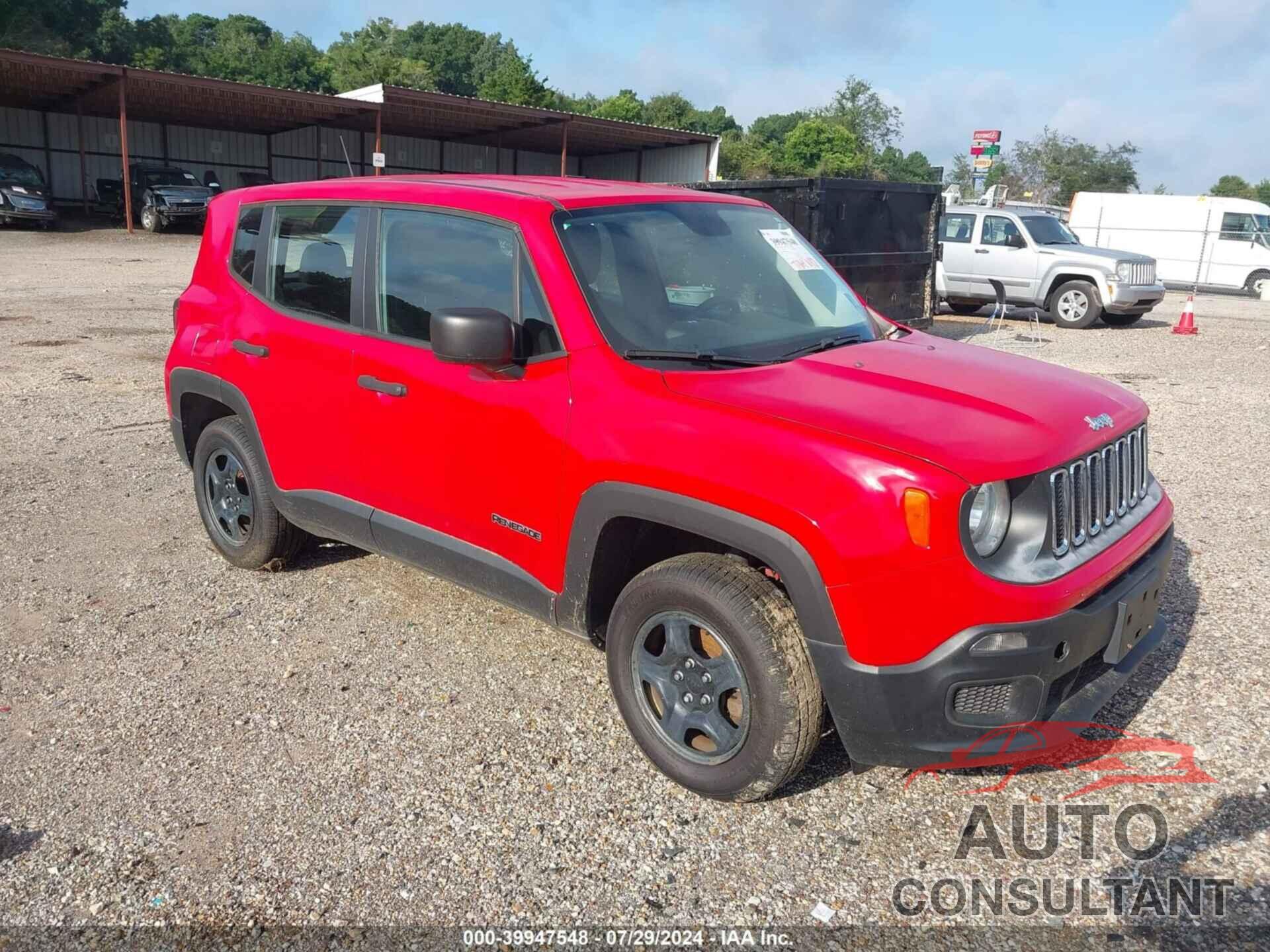 JEEP RENEGADE 2016 - ZACCJBAW0GPE06955