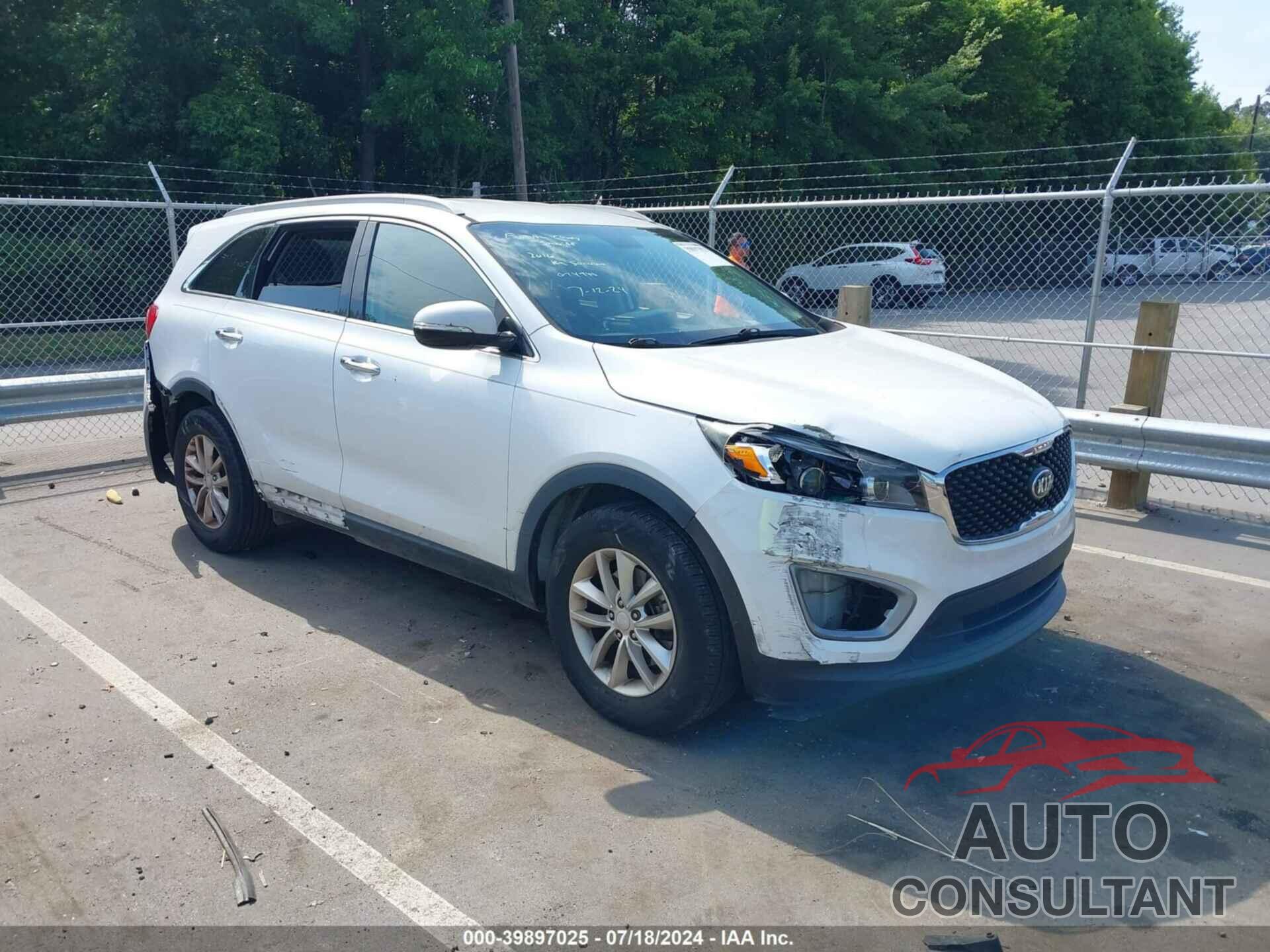 KIA SORENTO 2016 - 5XYPG4A33GG074740