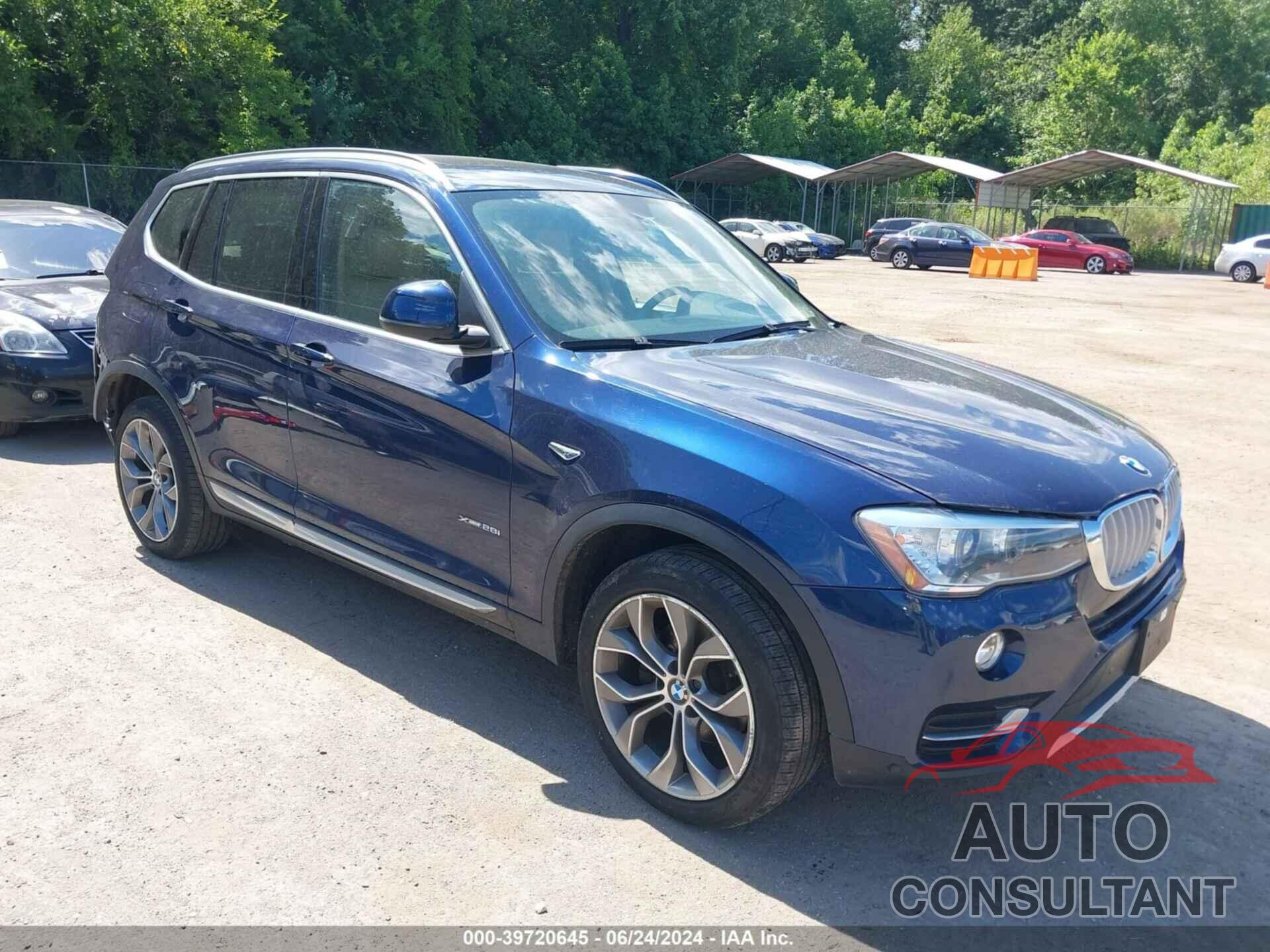 BMW X3 2016 - 5UXWX9C54G0D73801