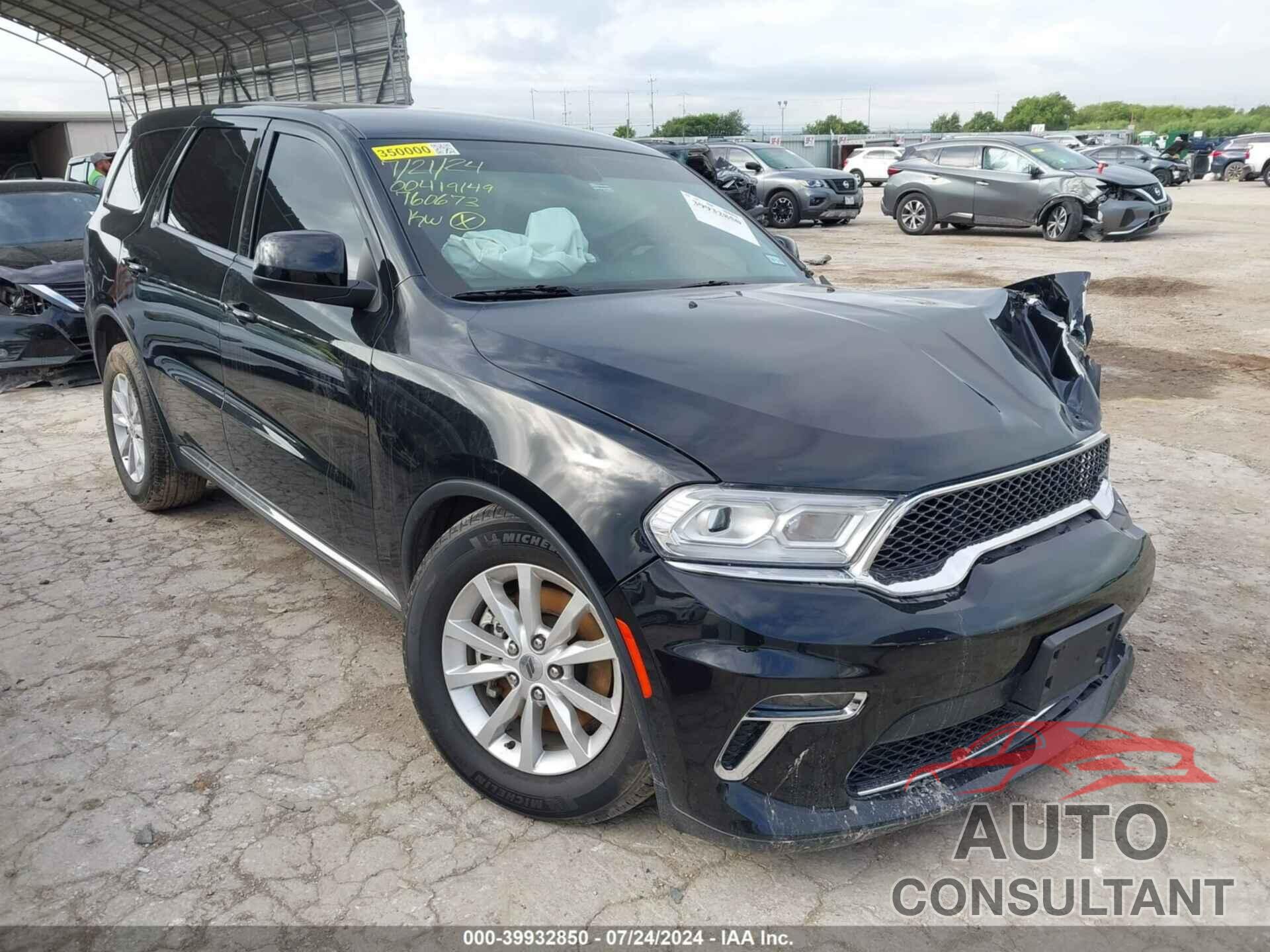 DODGE DURANGO 2021 - 1C4RDHAGXMC760673